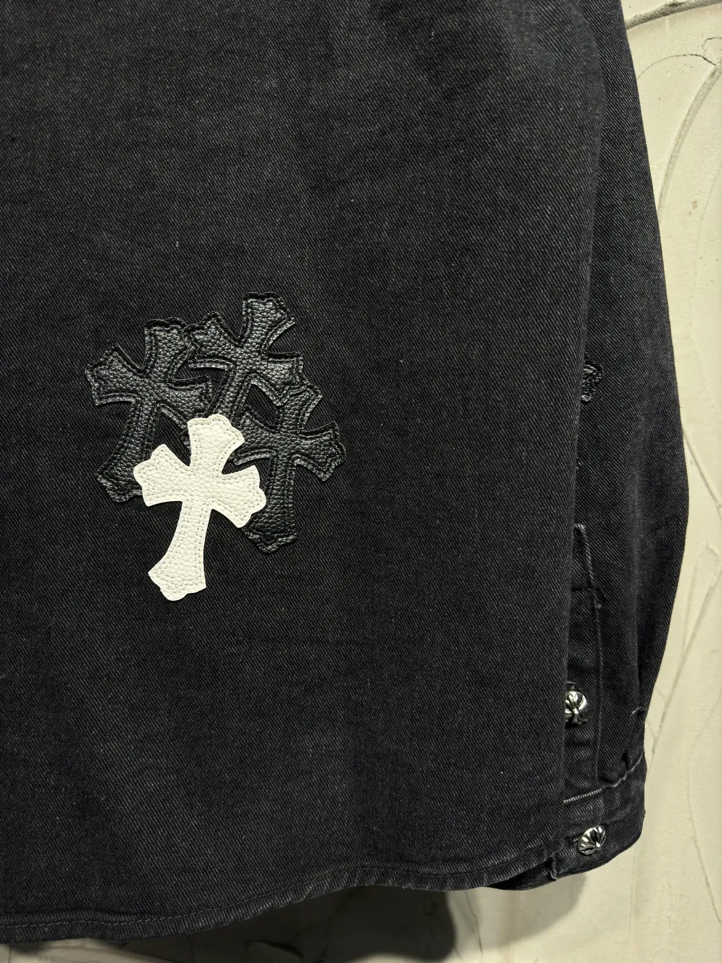 Cross-Patch Denim Overshirt Jacket D22524345 — view 15