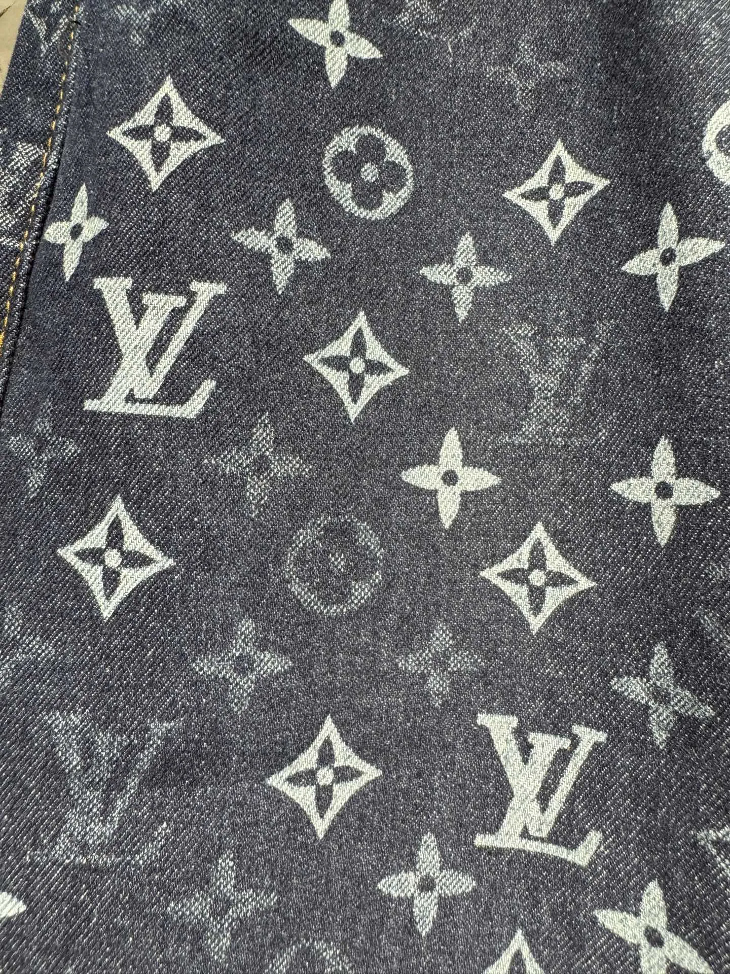 Monogram All-Over Print Straight-Leg Jeans D22524344 — view 4