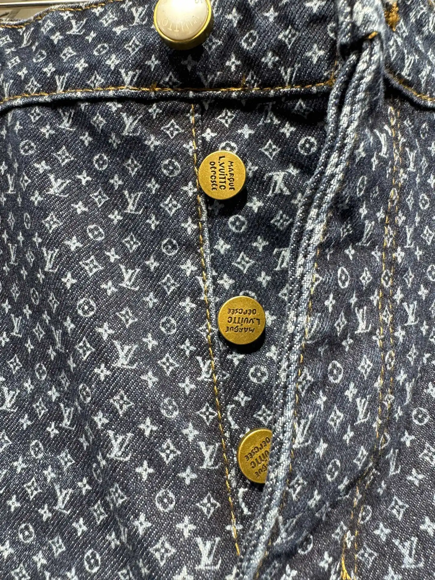 Monogram All-Over Print Straight-Leg Jeans D22524318 — view 8