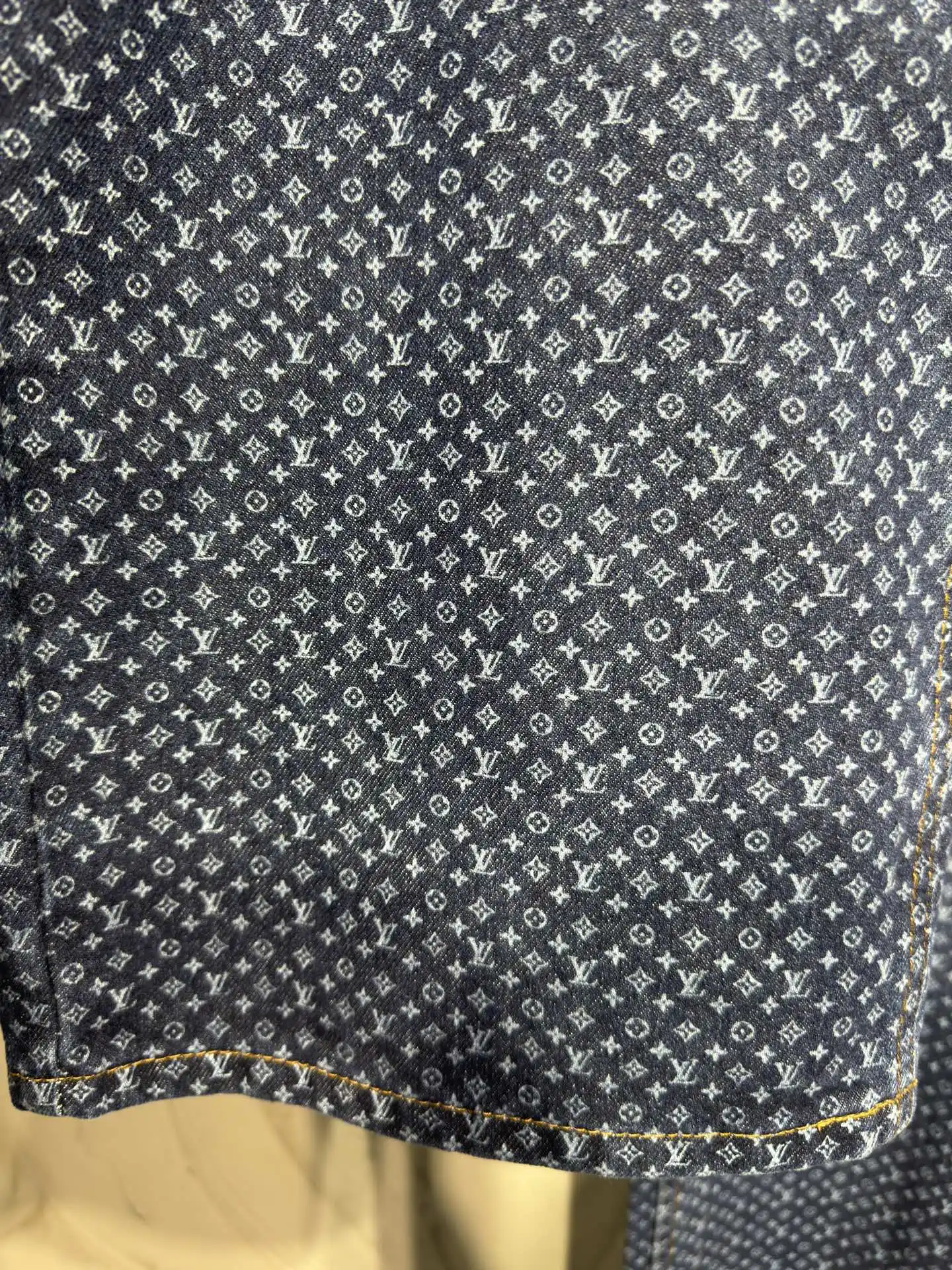 Monogram All-Over Print Straight-Leg Jeans D22524318 — view 9