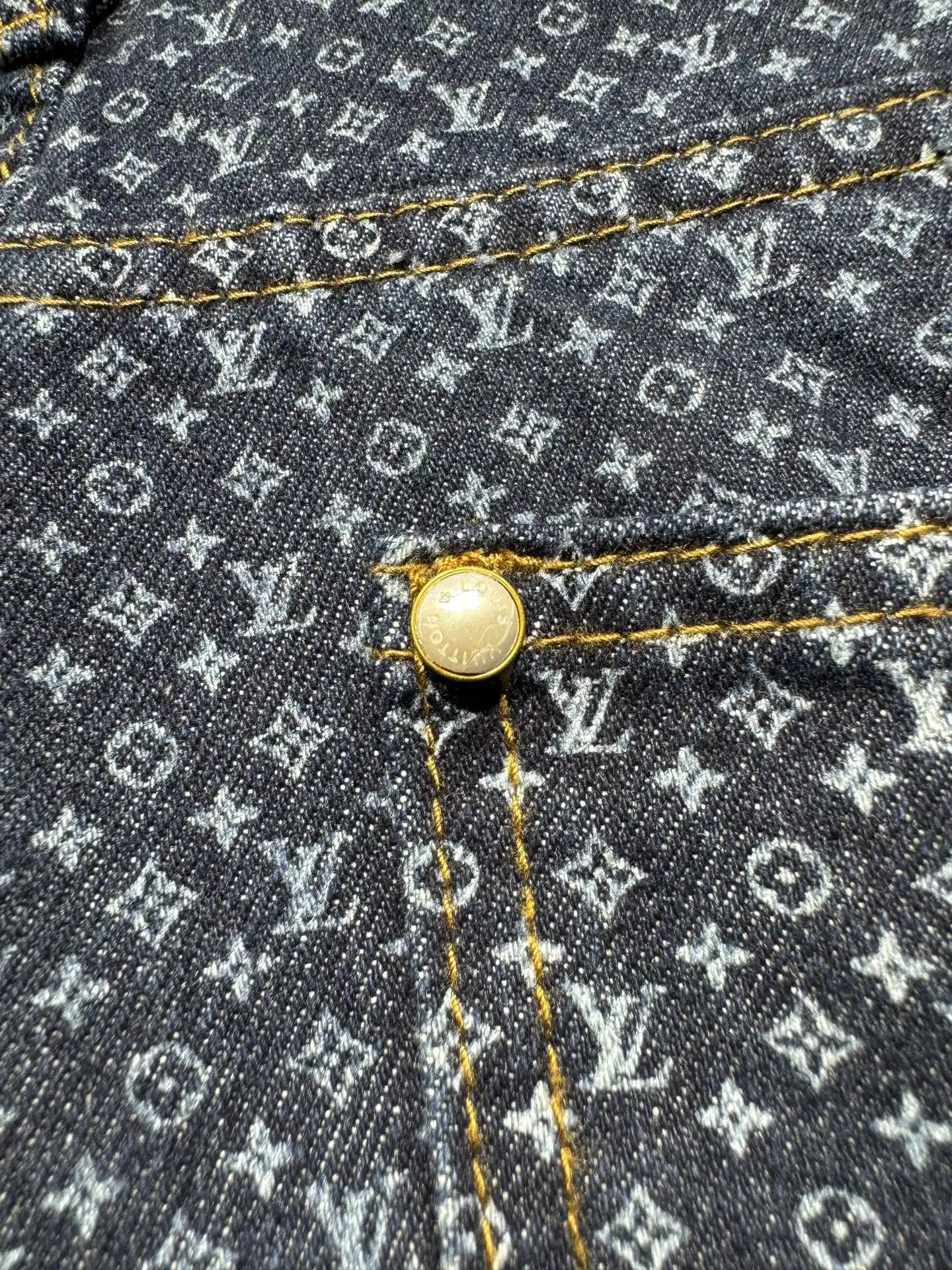 Monogram All-Over Print Straight-Leg Jeans D22524318 — view 17