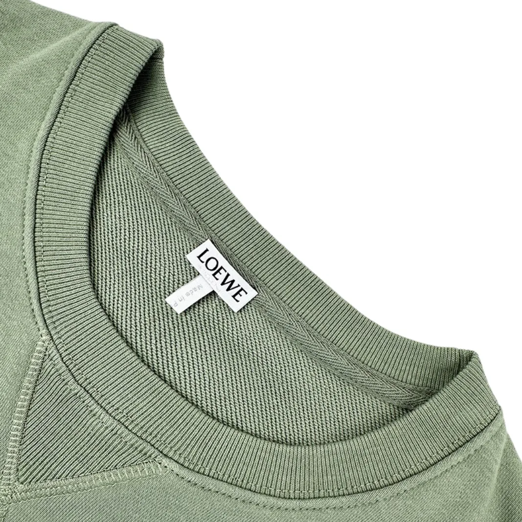 Anagram Embroidered Cotton-Fleece Sweatshirt D22522527 — view 3