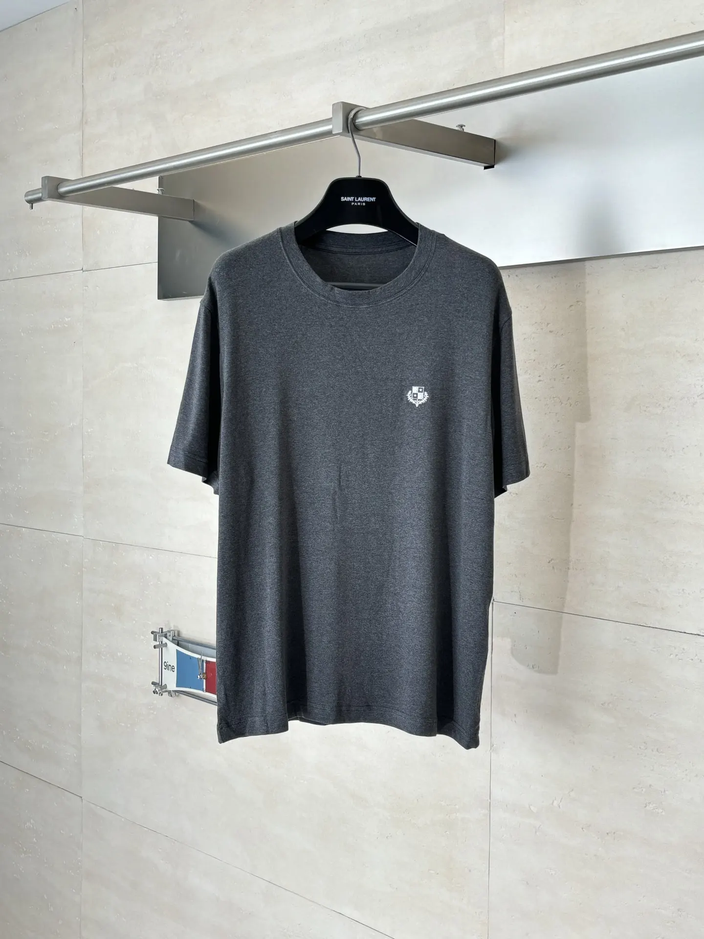Embroidered Crest Tencel-Blend T-Shirt D22518646