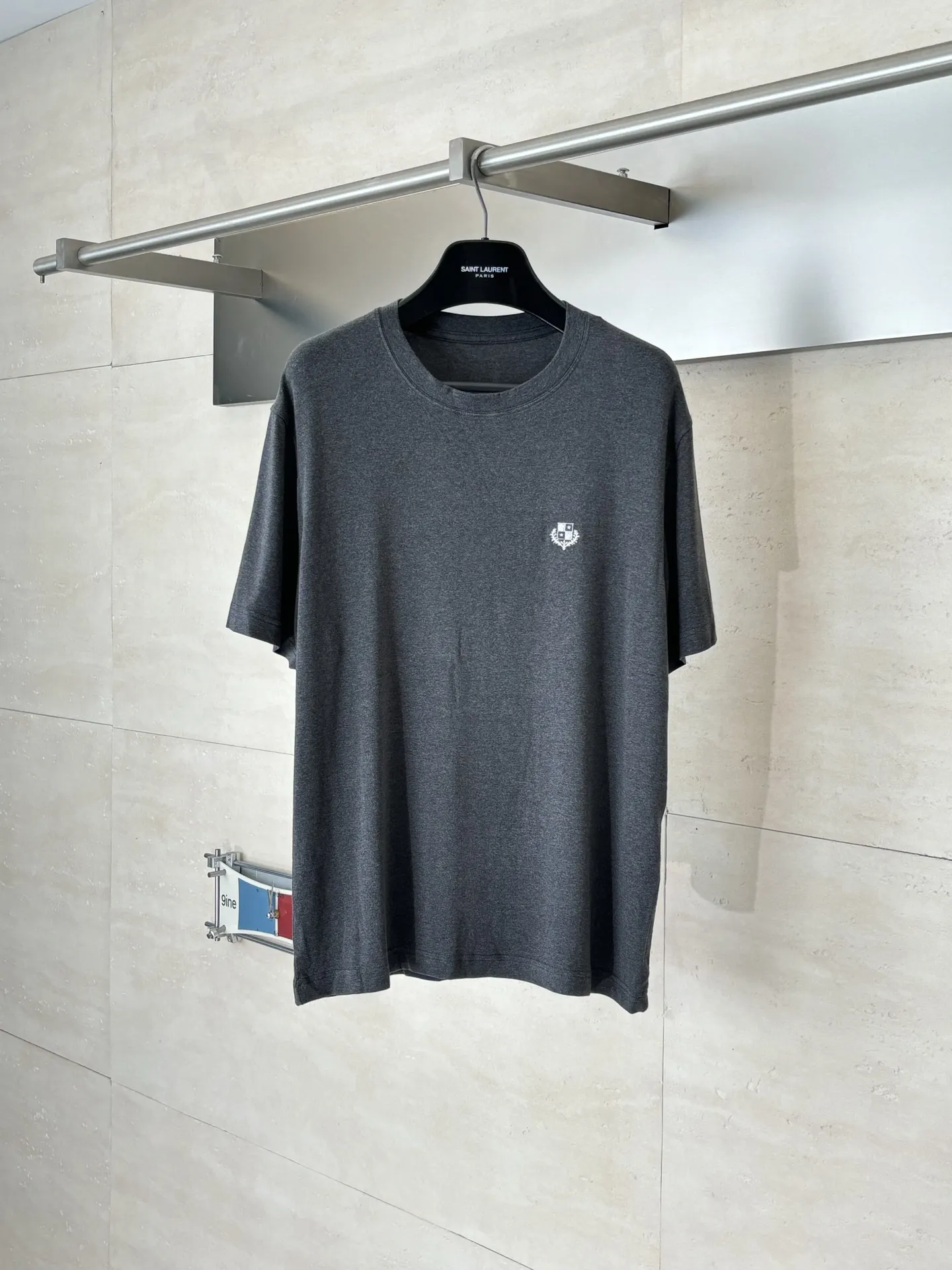 Embroidered Crest Tencel-Blend T-Shirt D22518646