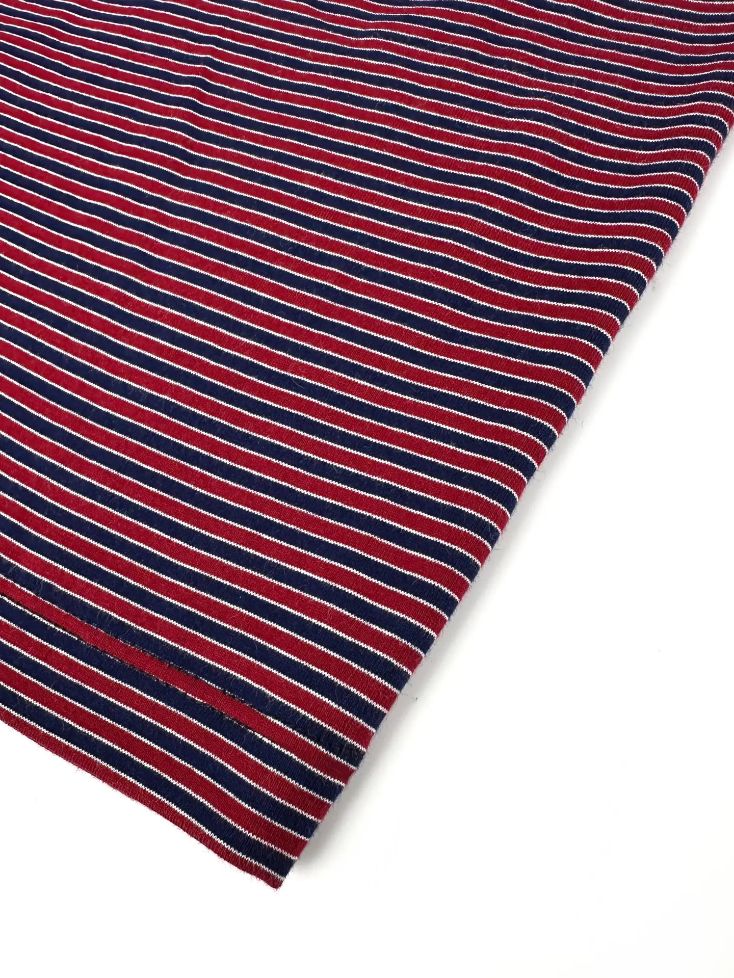 Striped Cotton Jersey Henley Top D22520517 — view 7