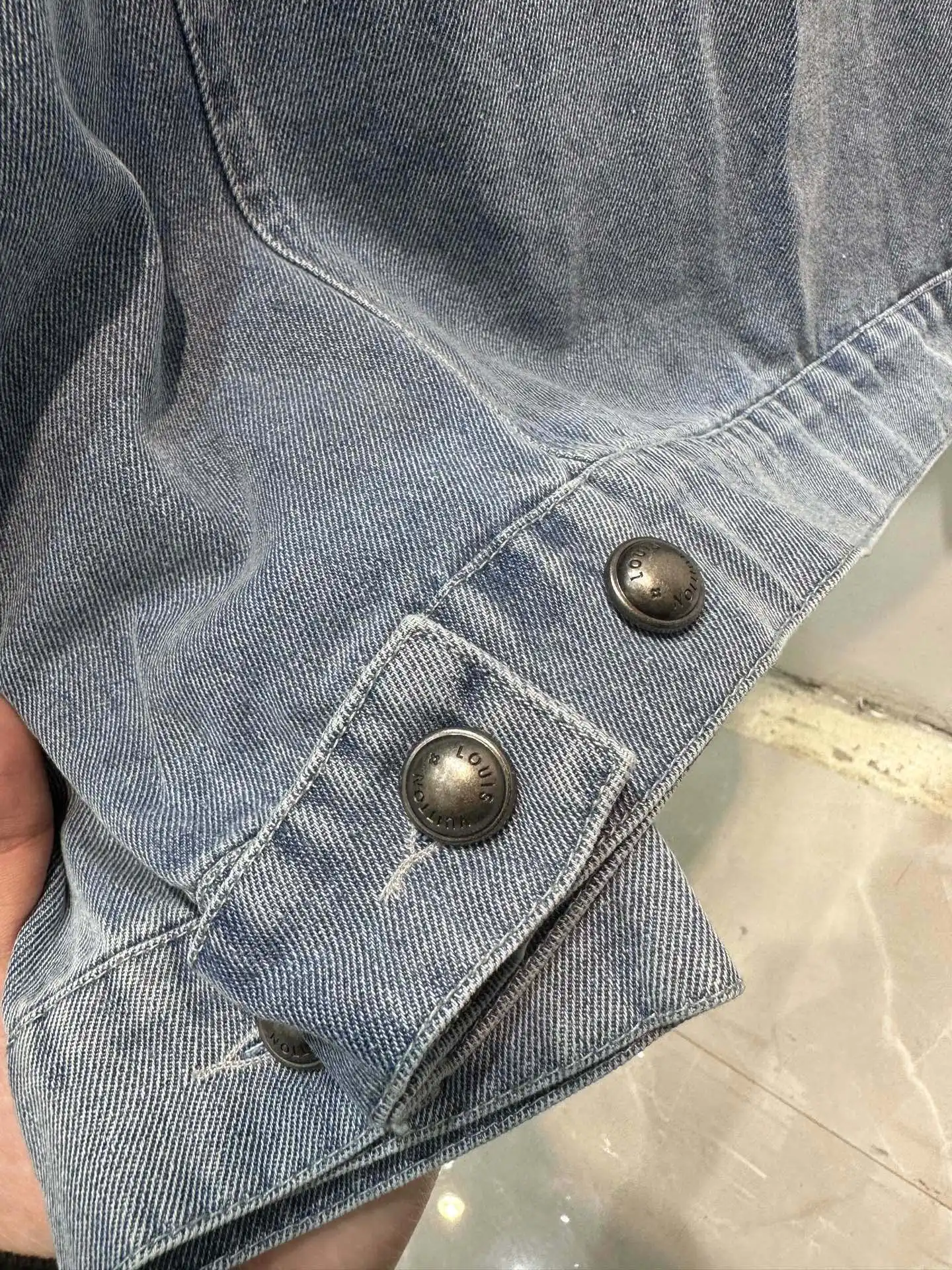 Distressed Monogram Denim Jacket D22513845 — view 7