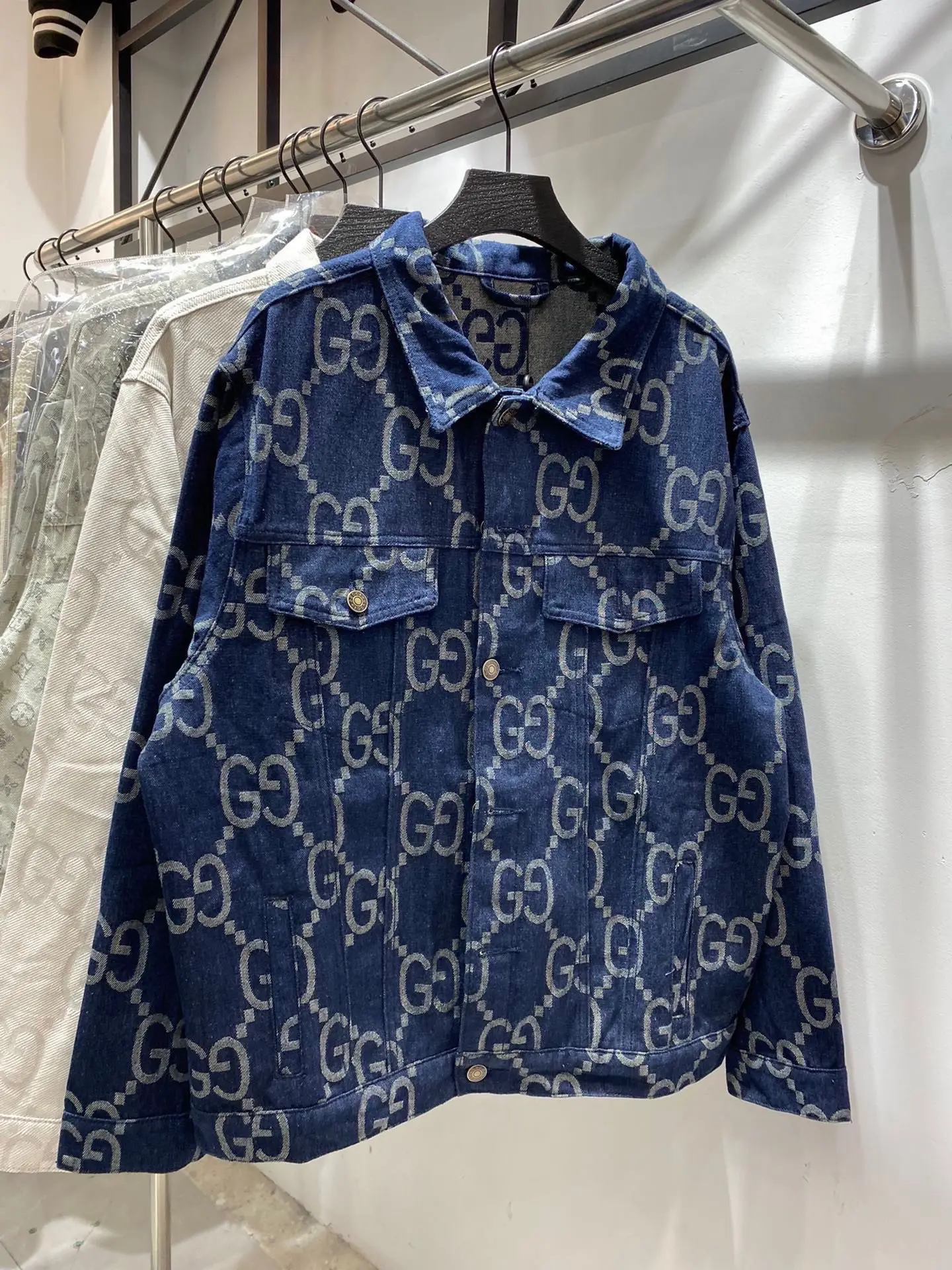 GG Jacquard Denim Jacket D22513843