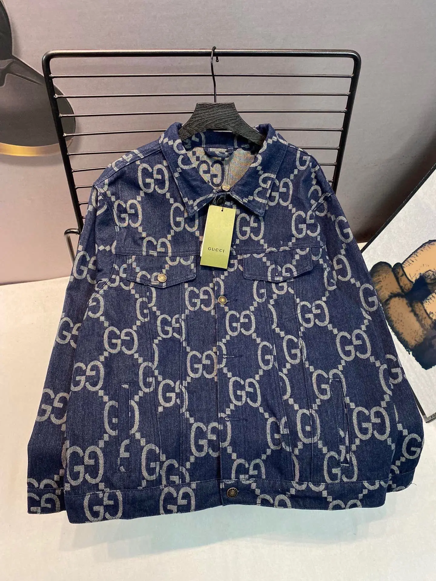 GG Jacquard Denim Jacket D22513843 — view 4