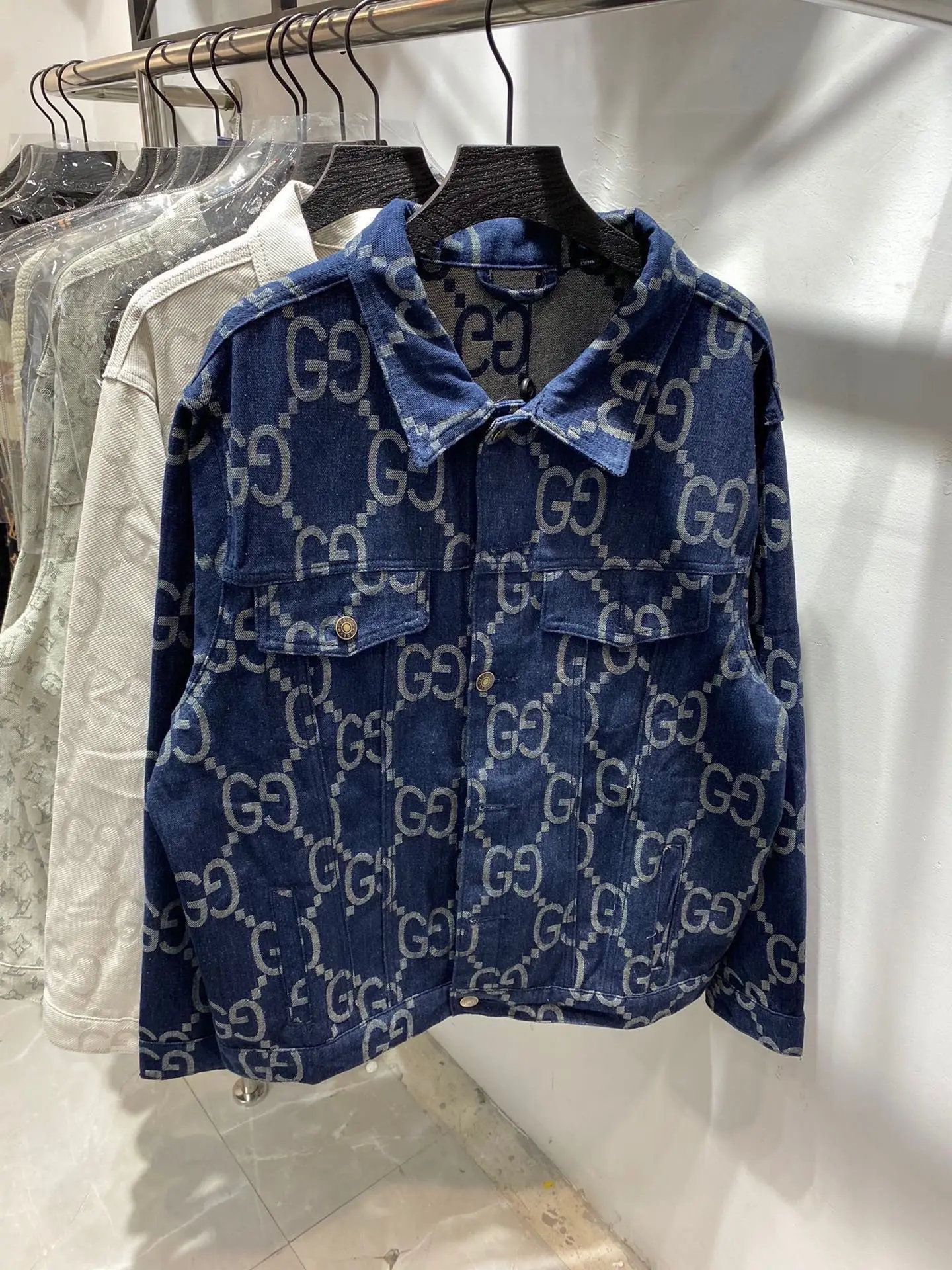 GG Jacquard Denim Jacket D22513843 — view 17