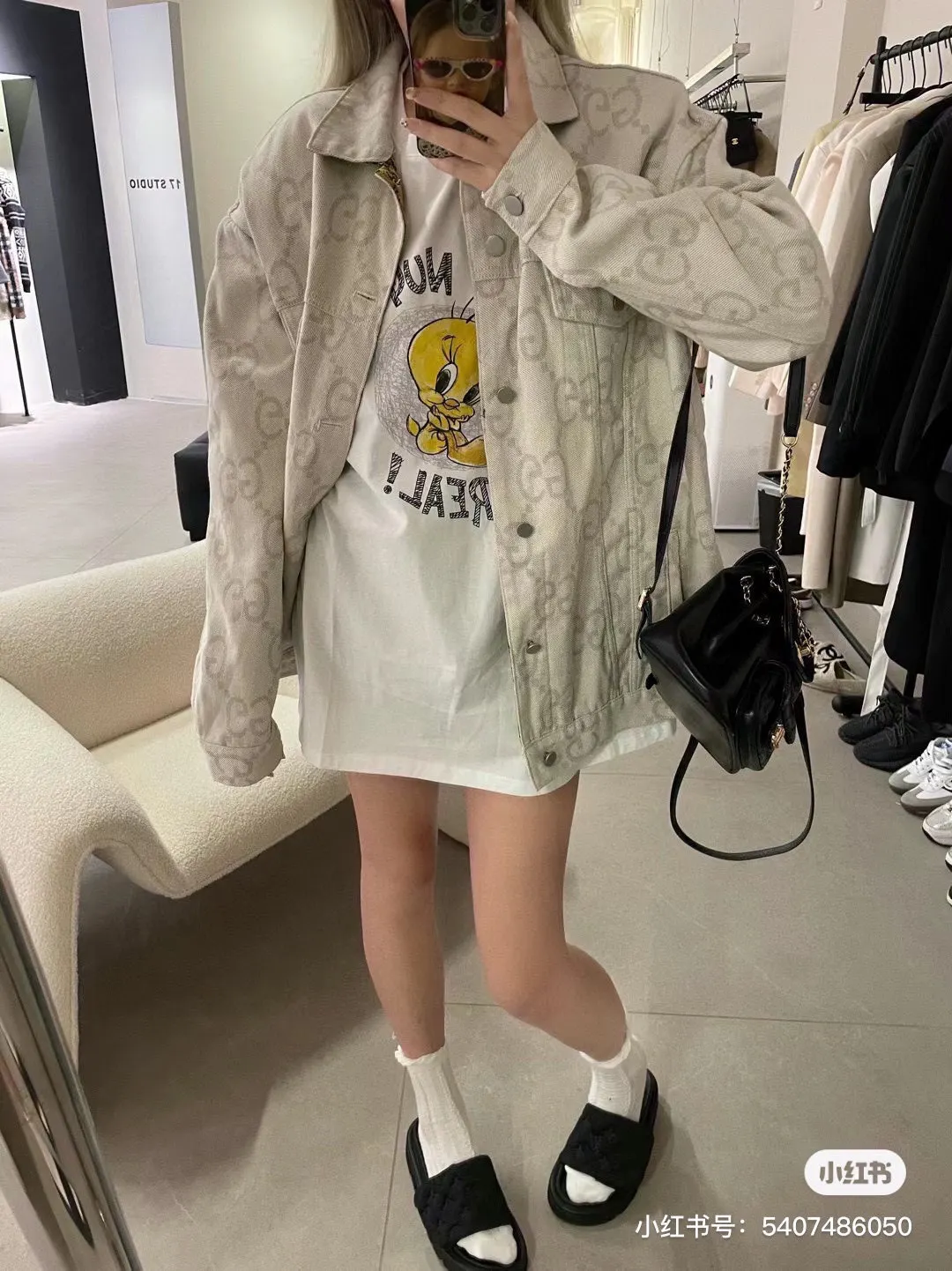 GG Jacquard Denim Jacket D22513842 — view 2