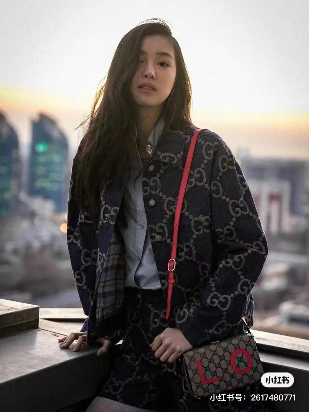 GG Jacquard Denim Jacket D22513842 — view 3
