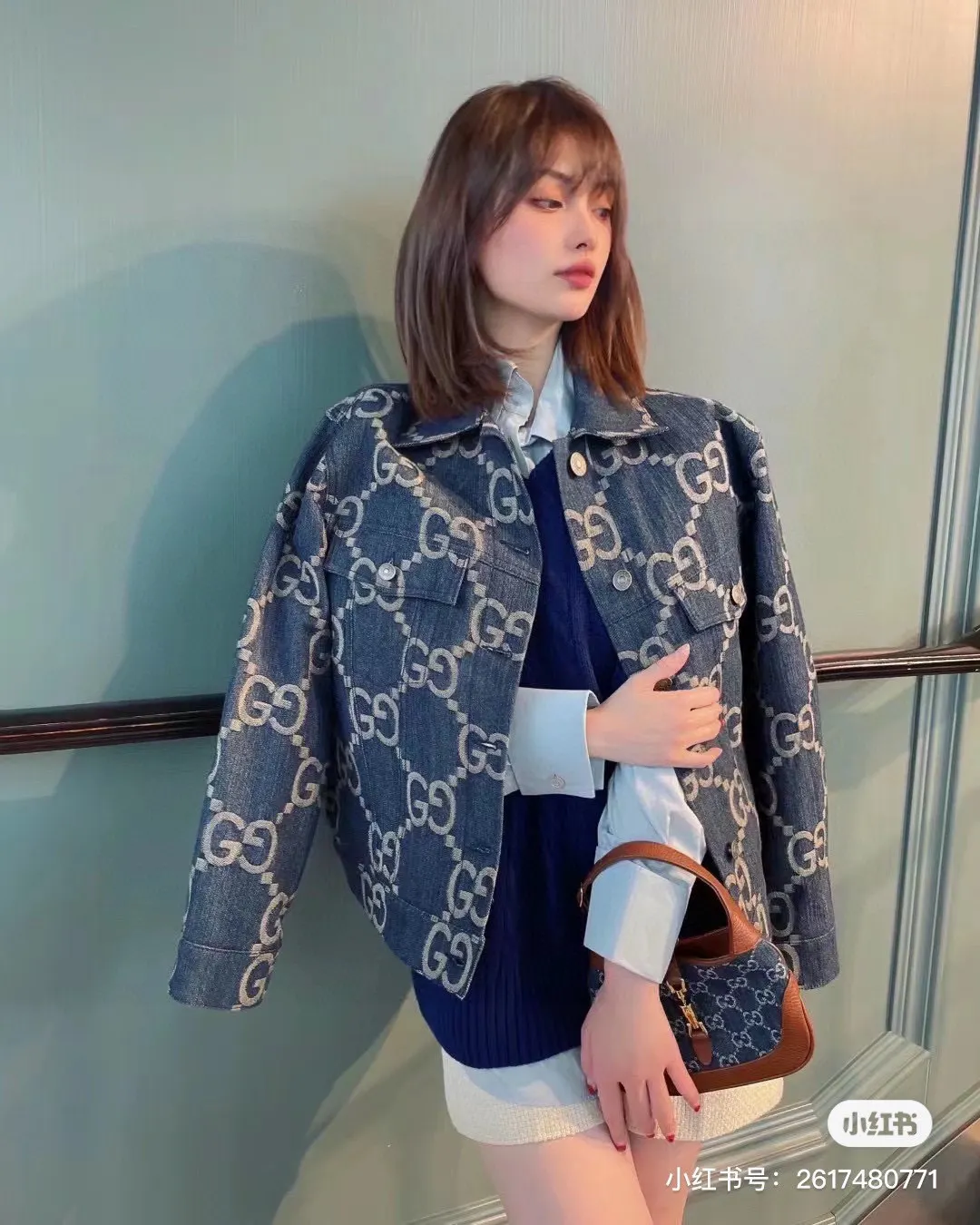 GG Jacquard Denim Jacket D22513842 — view 14