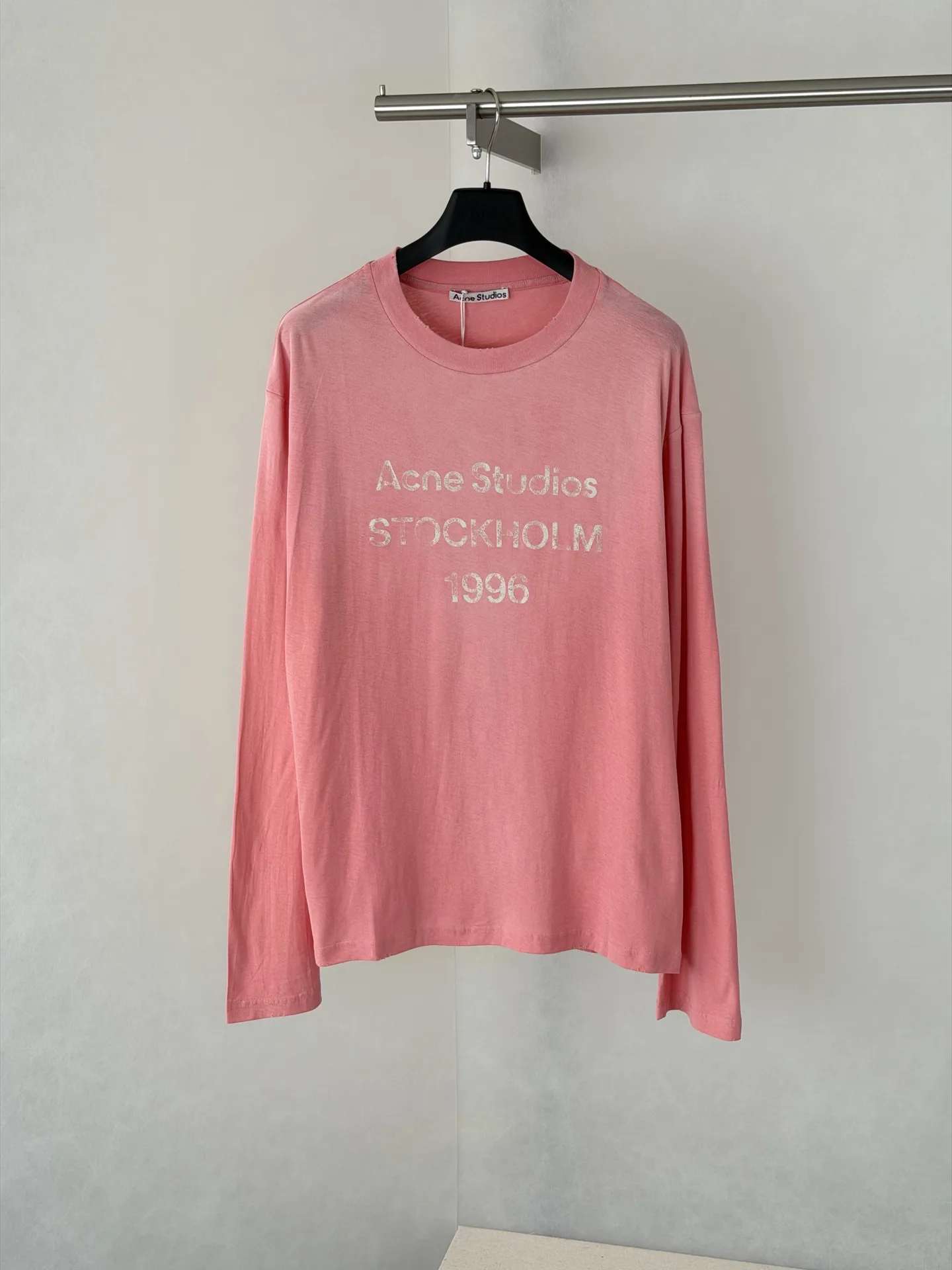 Distressed Logo-Print Cotton-Blend Long-Sleeved T-Shirt D22818659