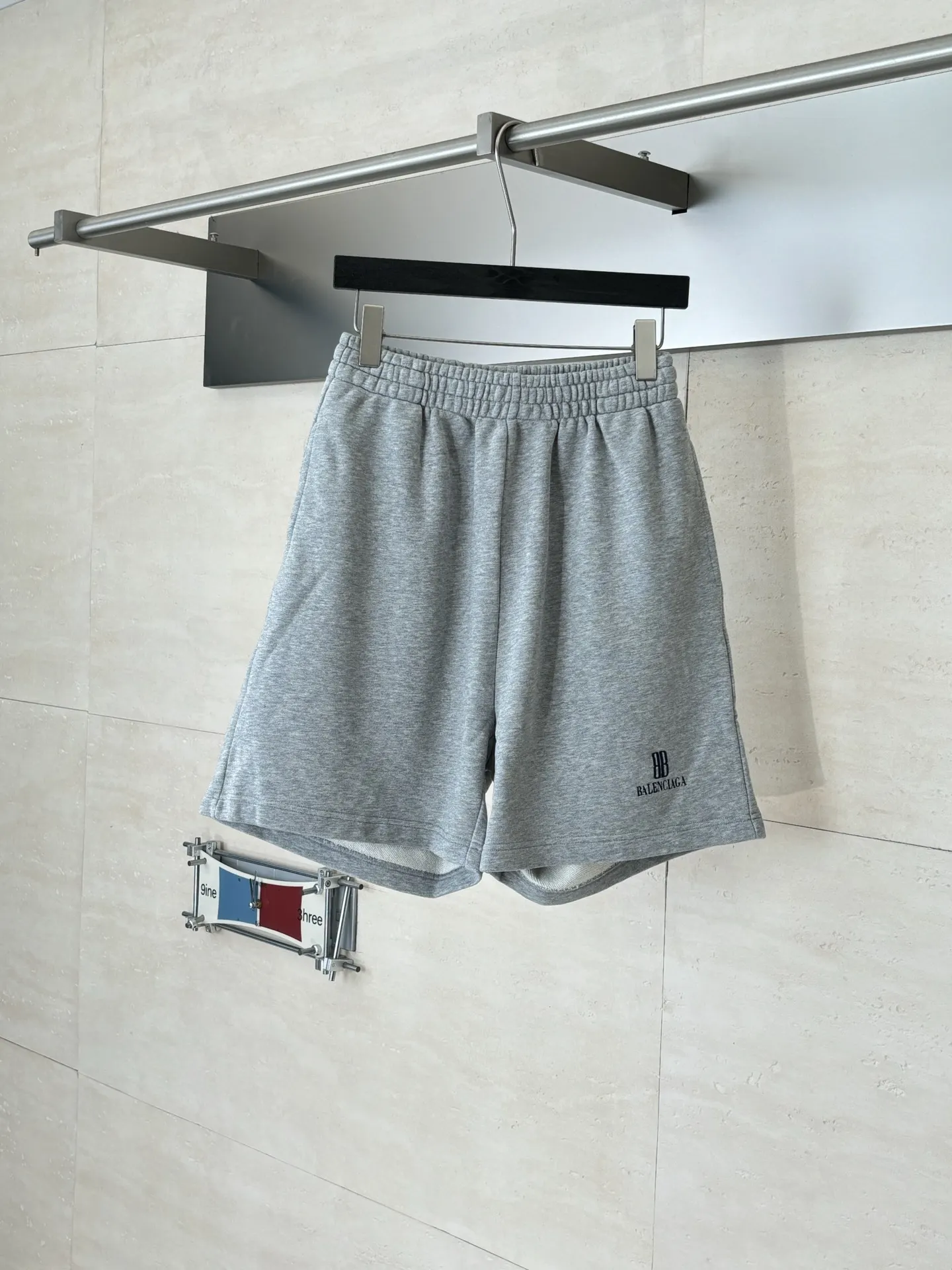 BB Logo Print Cotton-Jersey Shorts D22818626