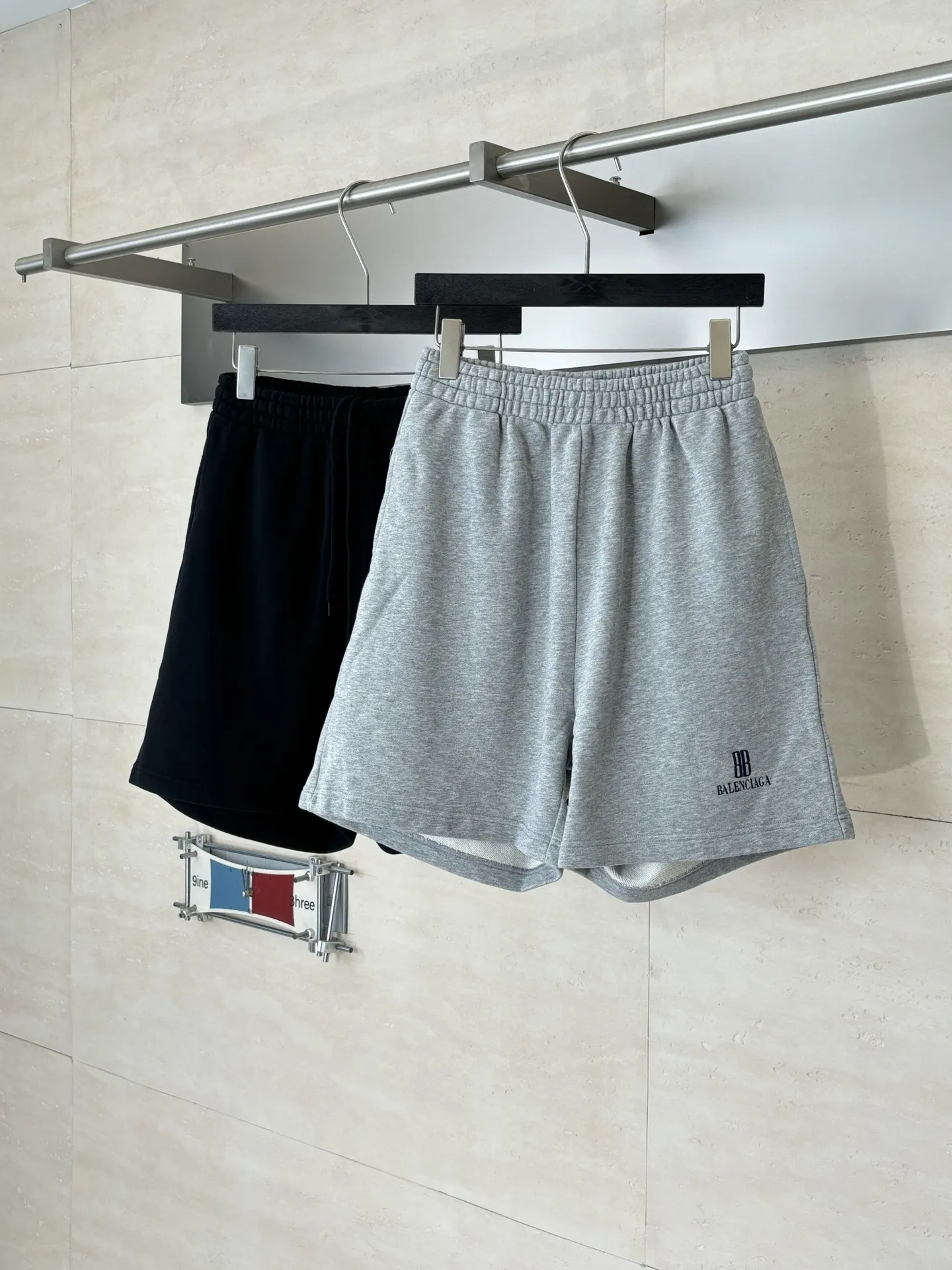 BB Logo Print Cotton-Jersey Shorts D22818626 — view 4