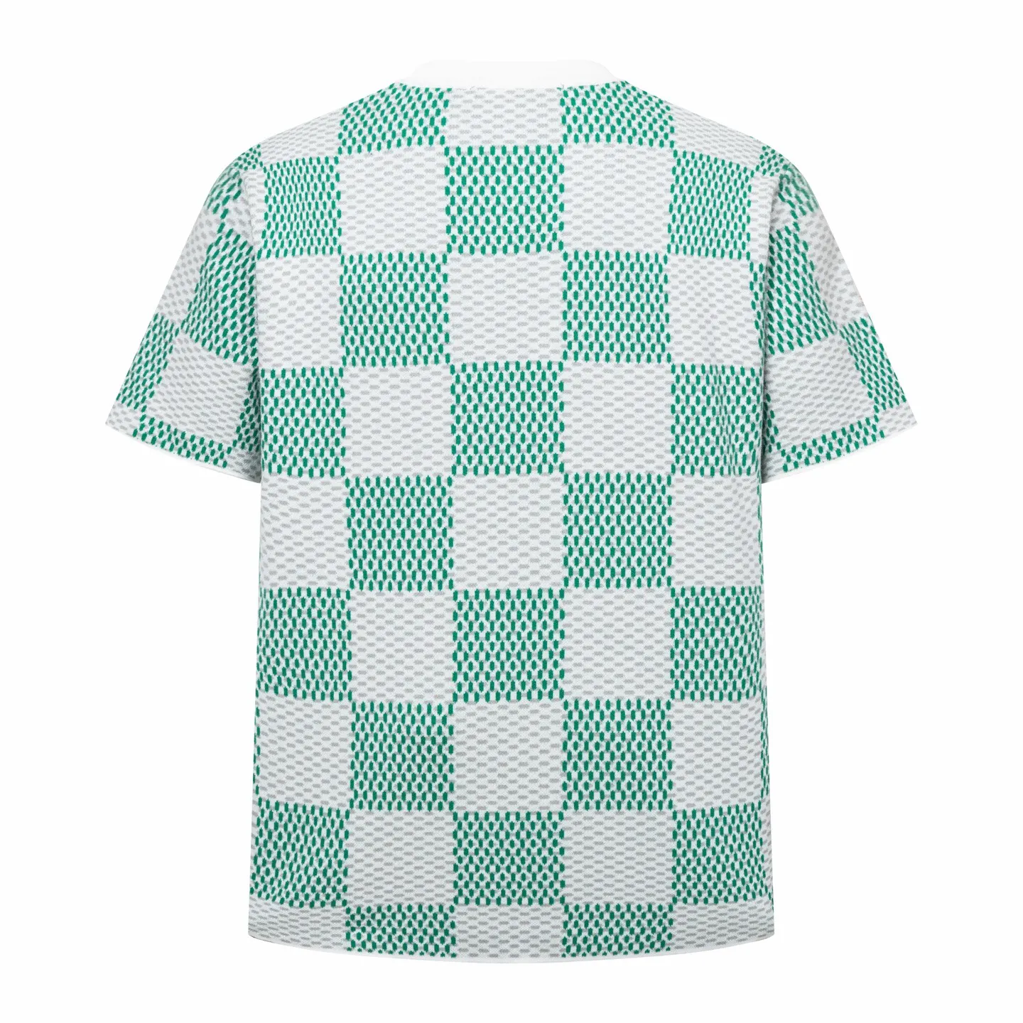 Damier Jacquard Cotton Knit T-Shirt D23014205 — view 2