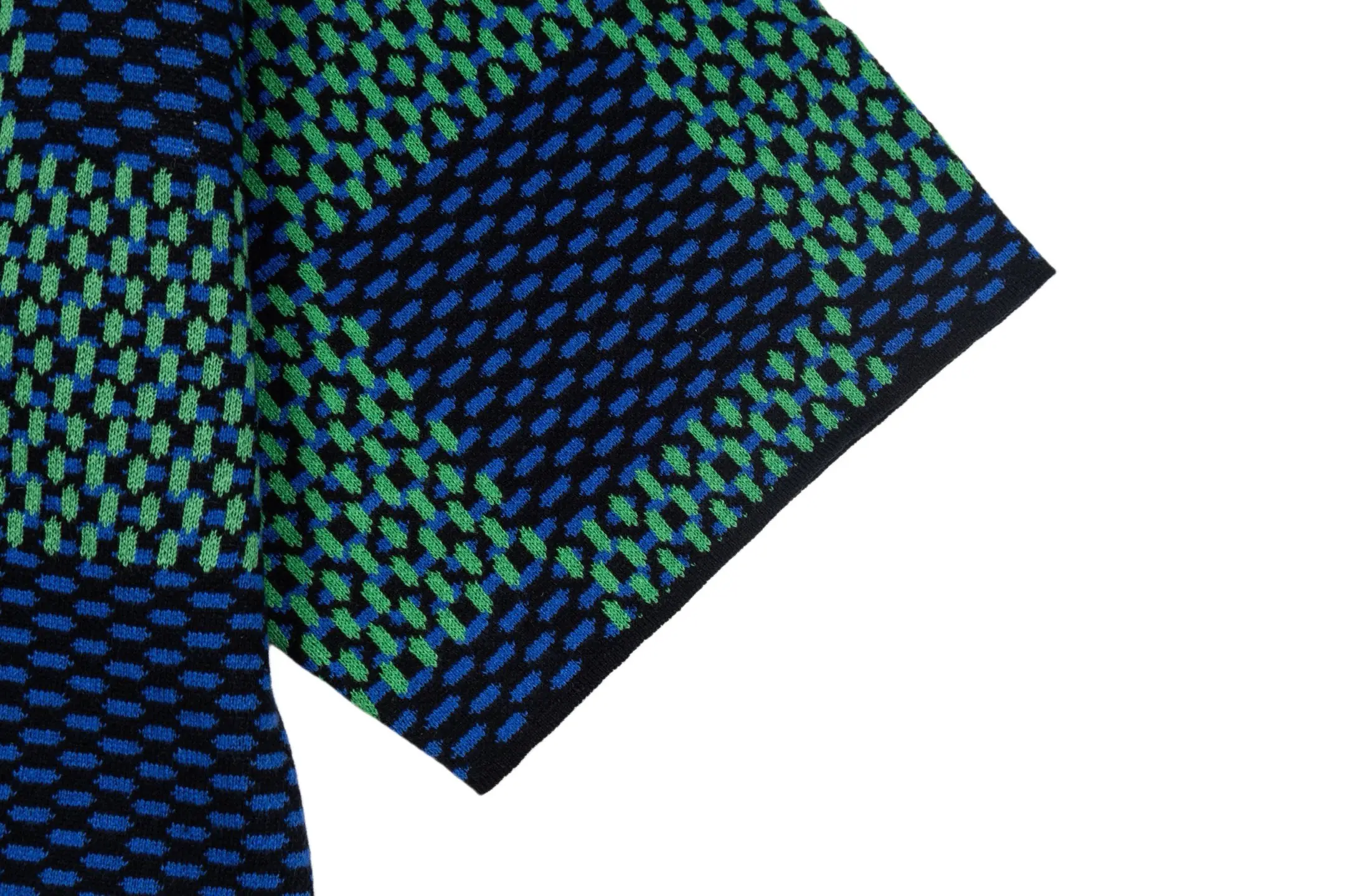 Damier Jacquard Cotton Knit T-Shirt D23014206 — view 7