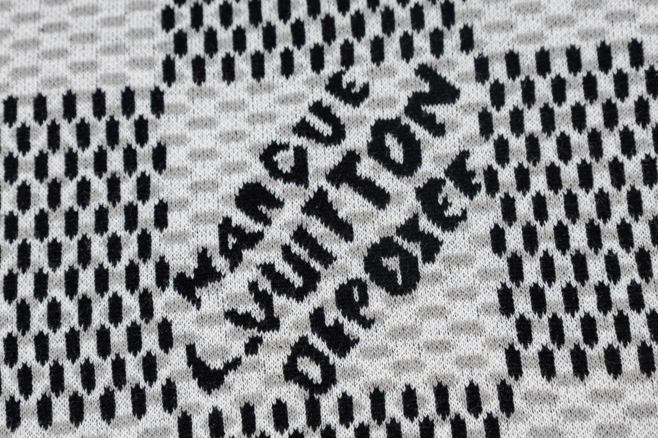 Damier Jacquard Cotton Knit T-Shirt D23014207 — view 6