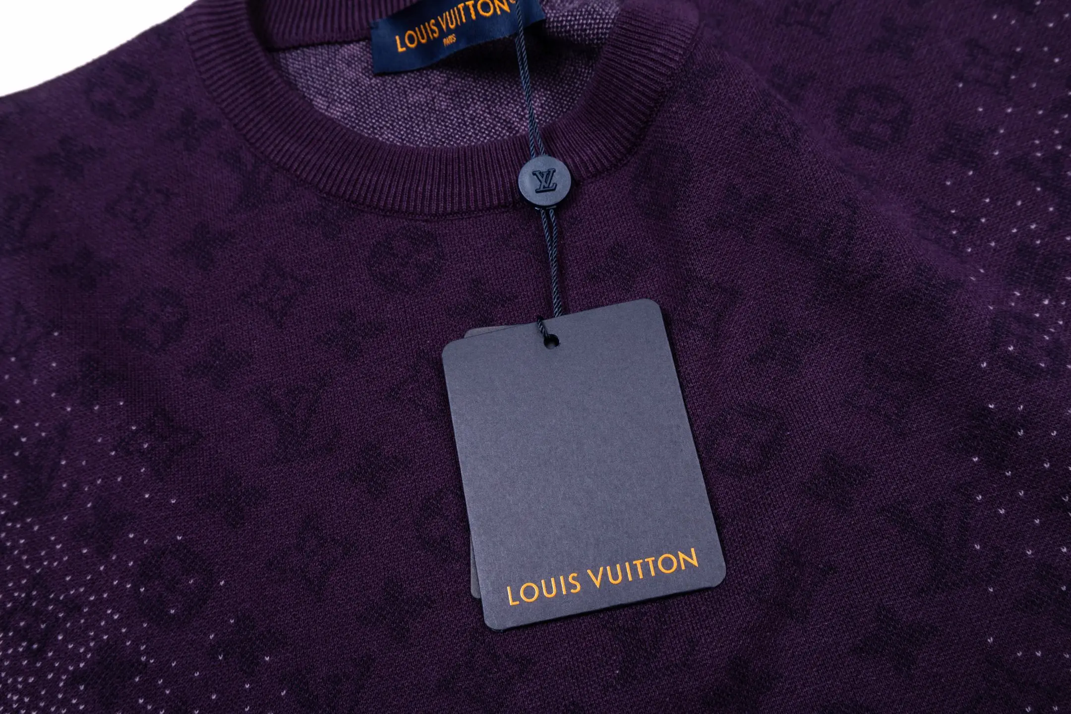 Monogram Gradient Wool-Blend Knit T-Shirt D23014201 — view 5