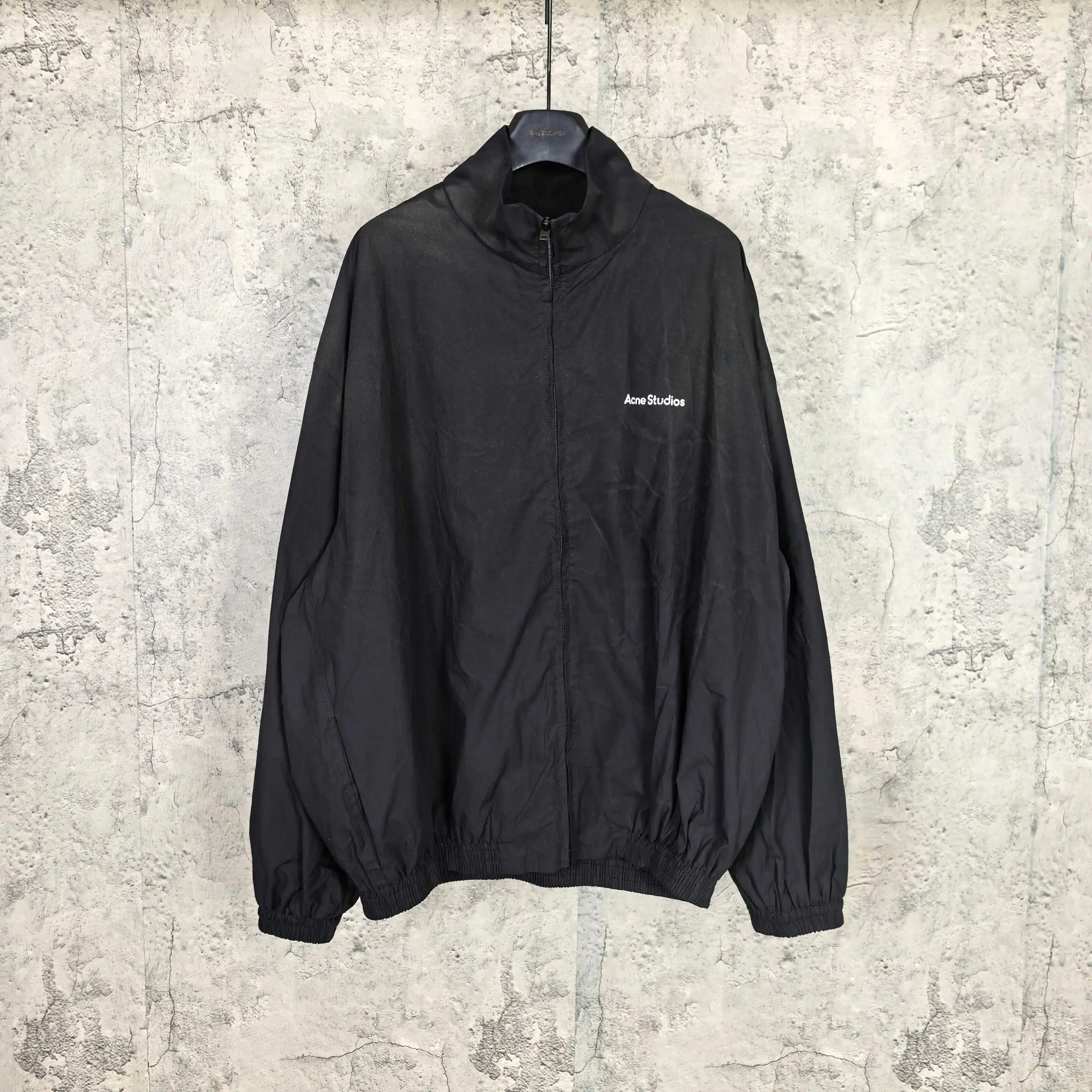 Logo Print Washed Track Jacket D23024583