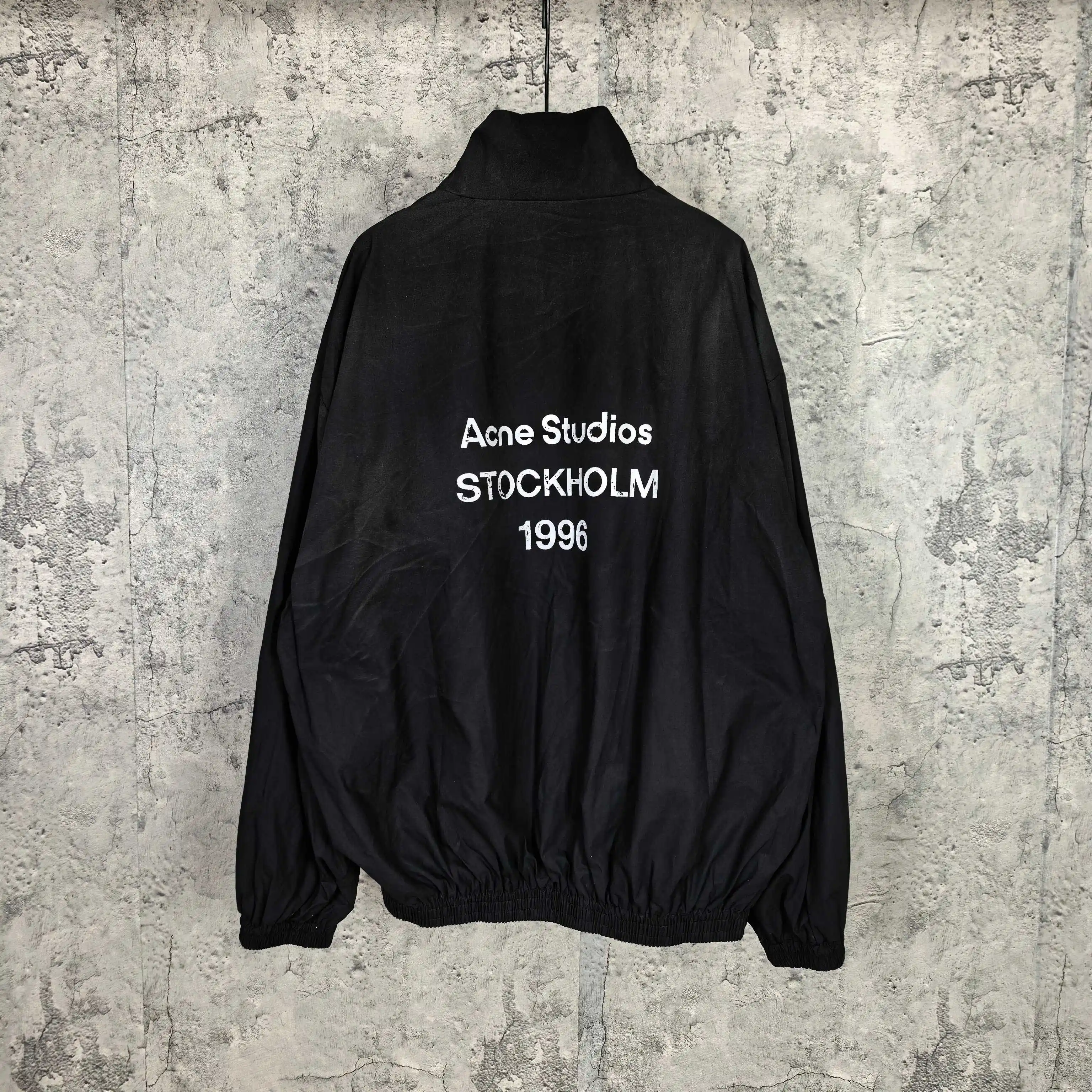 Logo Print Washed Track Jacket D23024583 — view 2