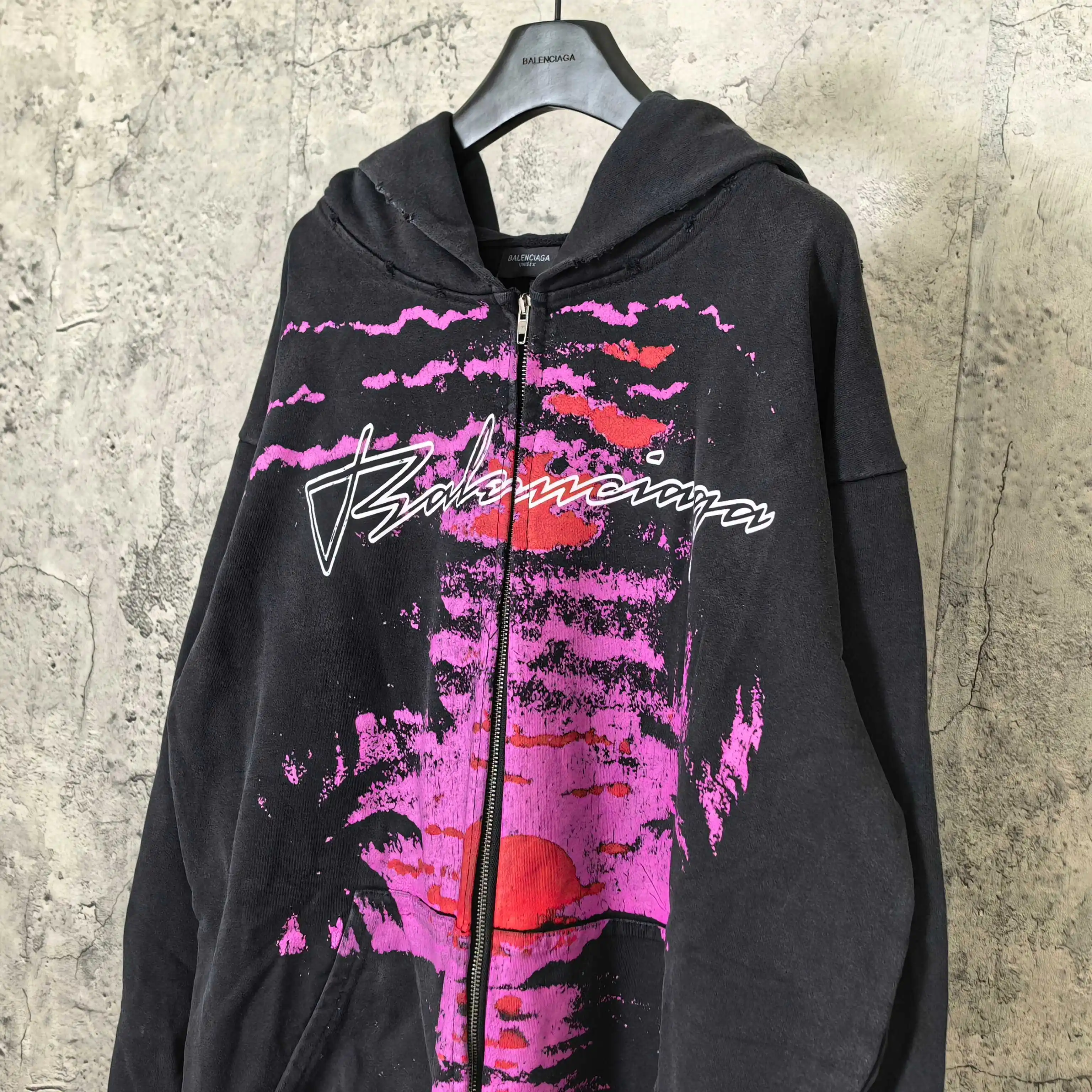 Dream Sunset Graphic Zip-Up Hoodie D23024476 — view 9