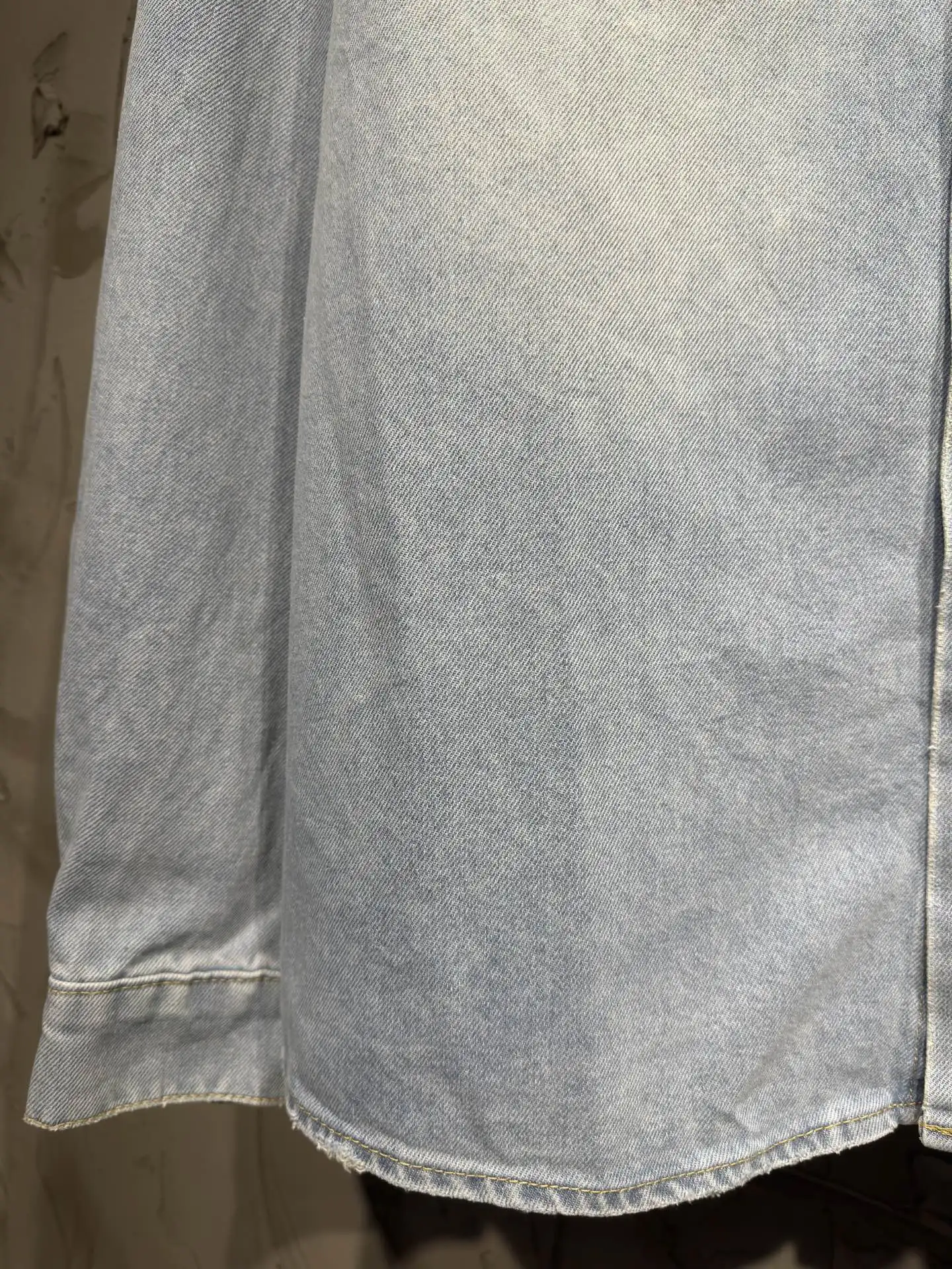 Oversized Washed Denim Shirt Jacket D23024321 — view 10