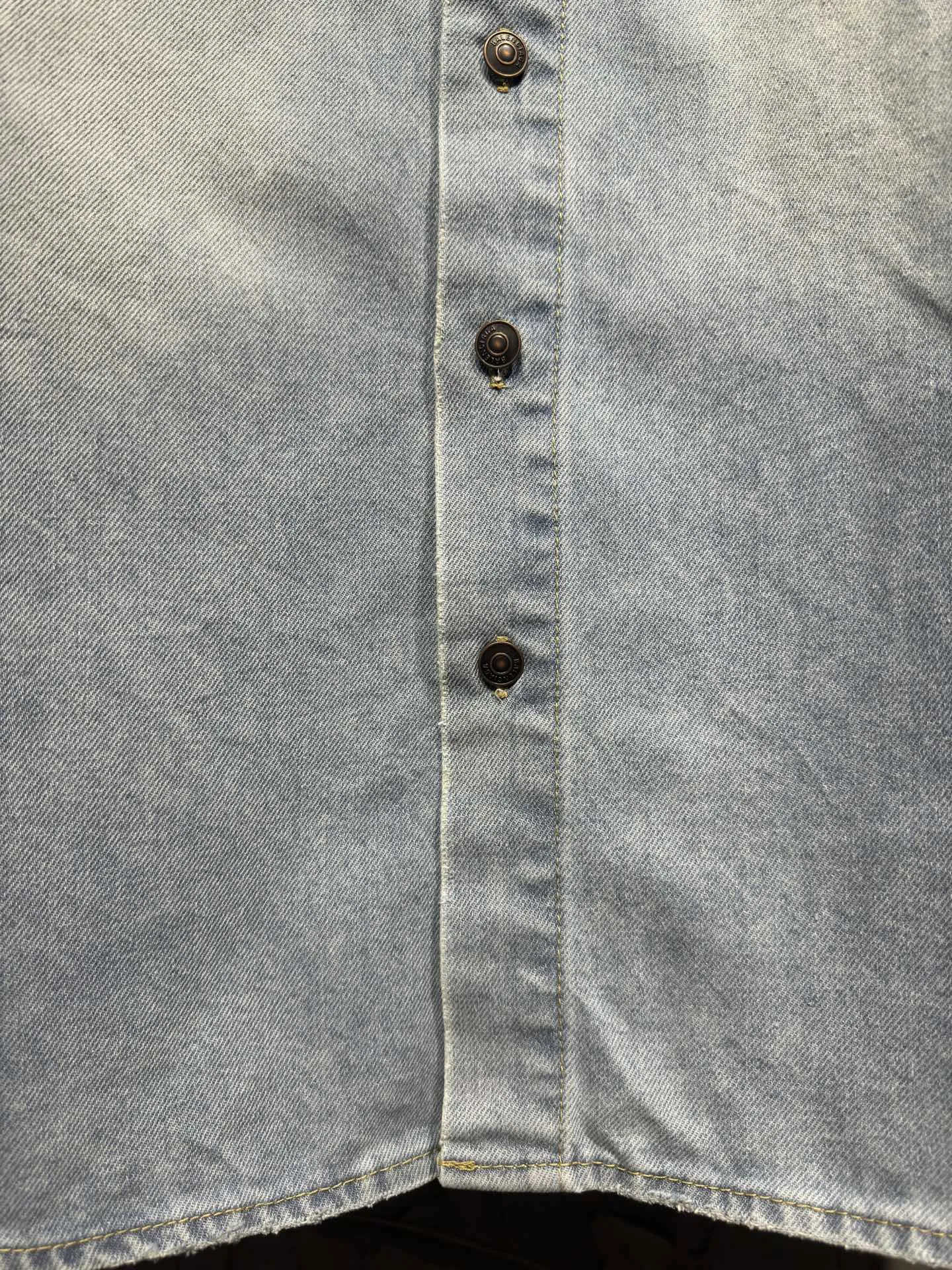 Oversized Washed Denim Shirt Jacket D23024321 — view 11