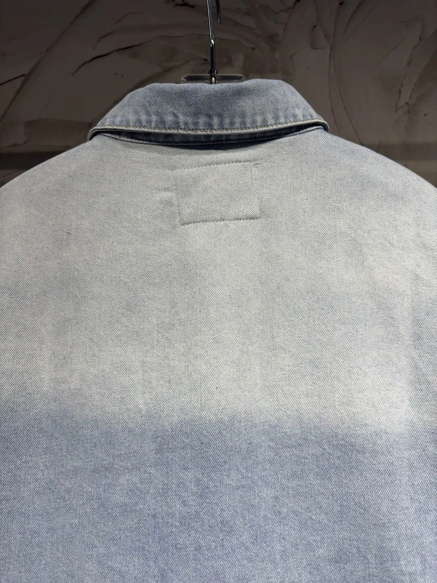 Oversized Washed Denim Shirt Jacket D23024321 — view 16