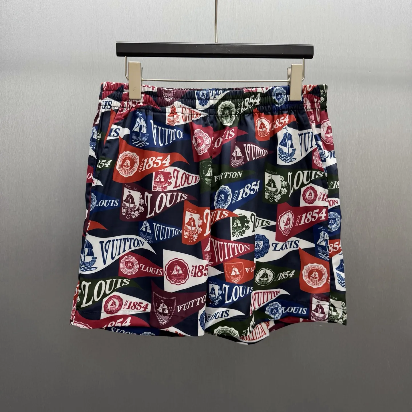 1854 Nautical Flag Print Swim Shorts D23014569