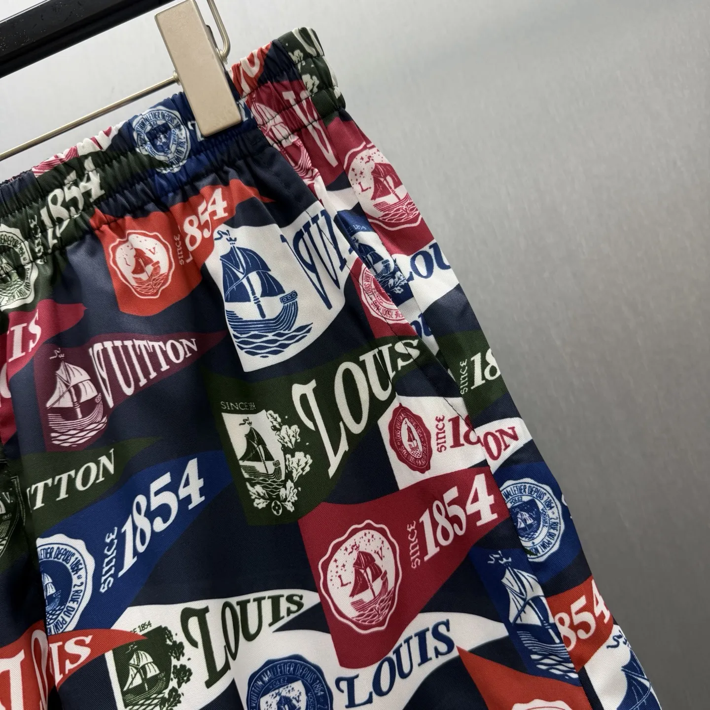 1854 Nautical Flag Print Swim Shorts D23014569 — view 3