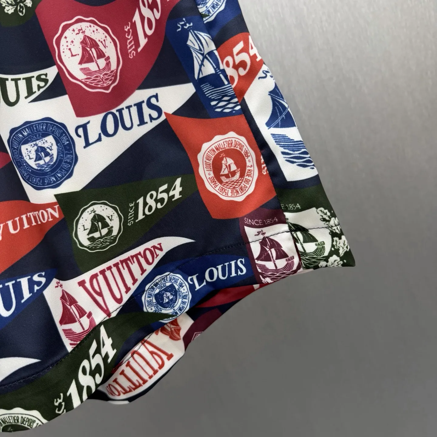 1854 Nautical Flag Print Swim Shorts D23014569 — view 5