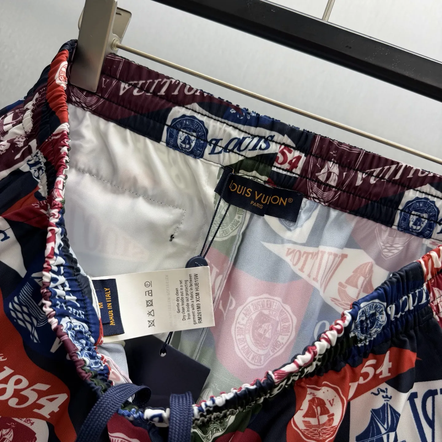 1854 Nautical Flag Print Swim Shorts D23014569 — view 8