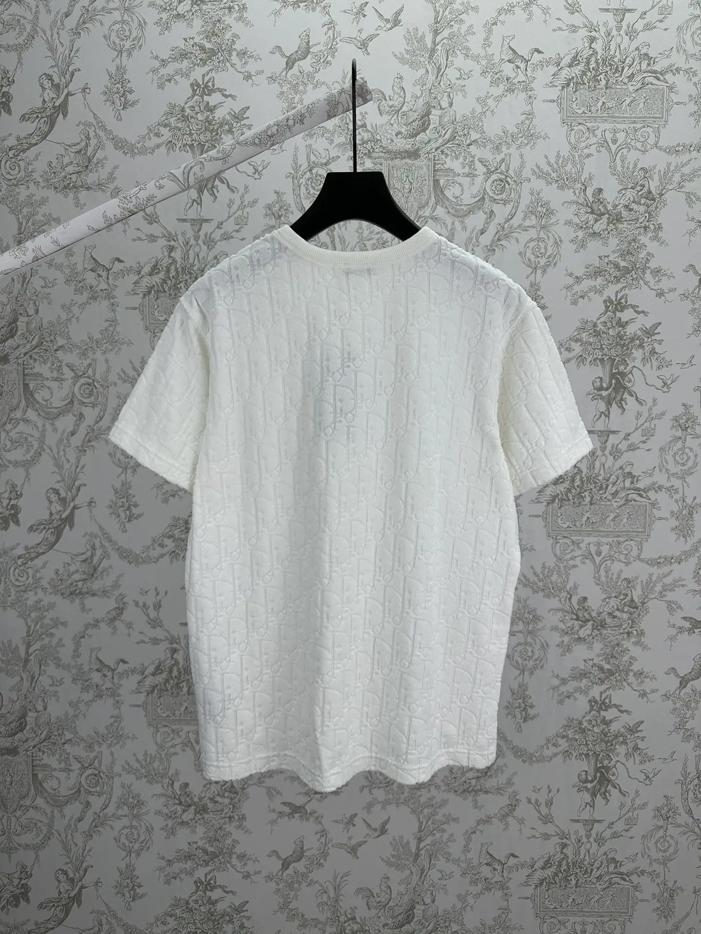 Oblique Jacquard Cotton-Terry T-Shirt D23514393 — view 2