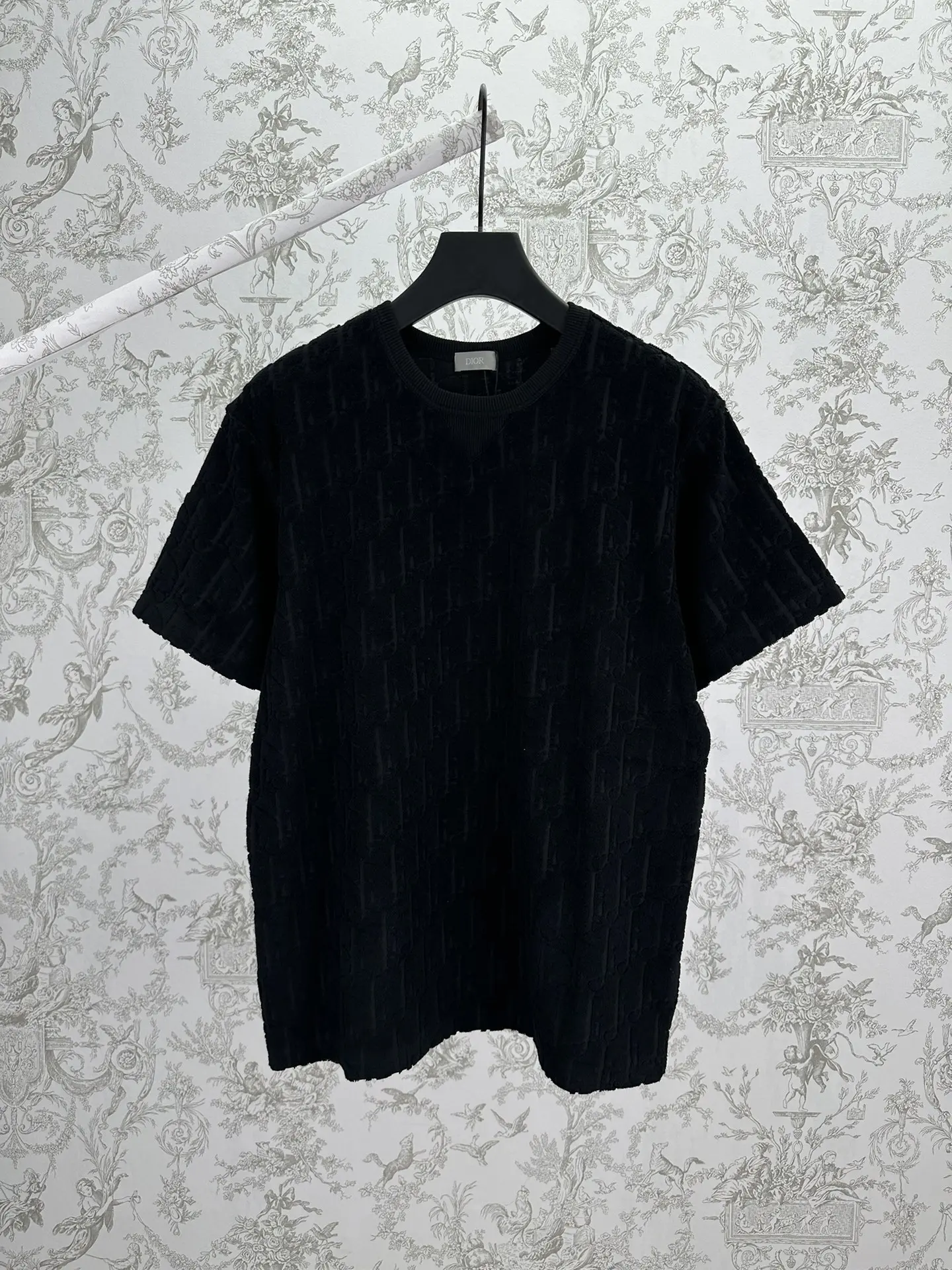 Oblique Cotton-Terry Relaxed T-Shirt D23514392