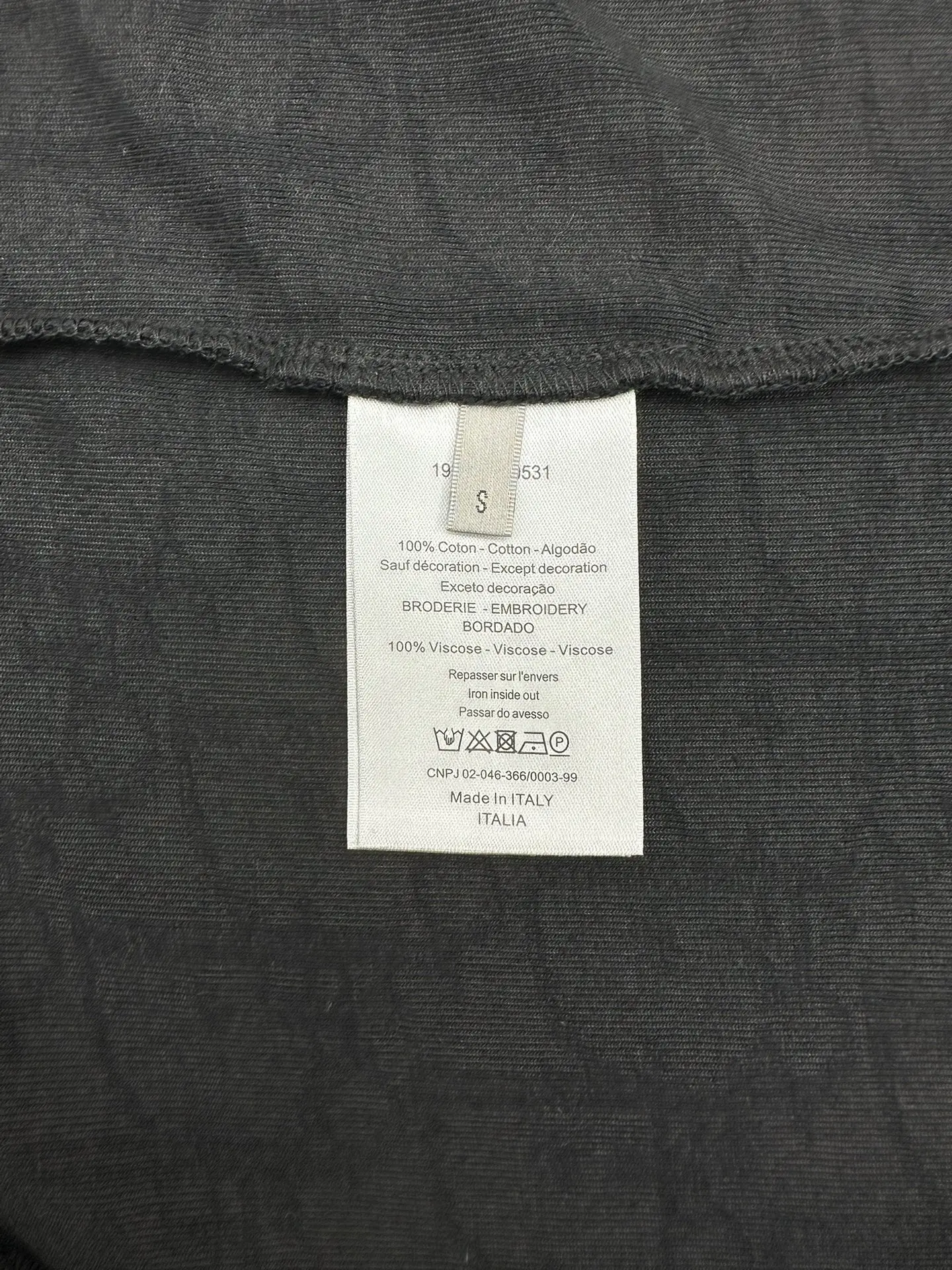 Oblique Cotton-Terry Relaxed T-Shirt D23514392 — view 8