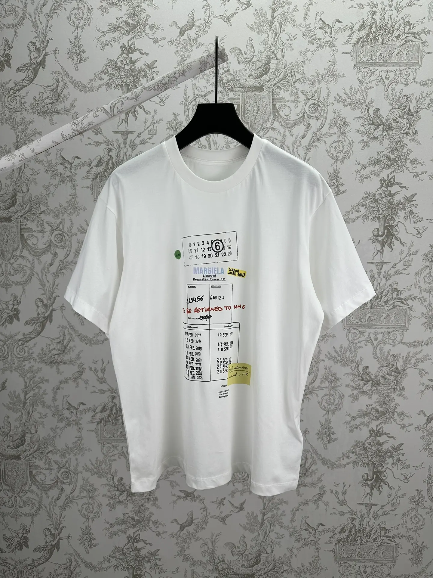 MM6 Library Print Cotton T-Shirt D23514396