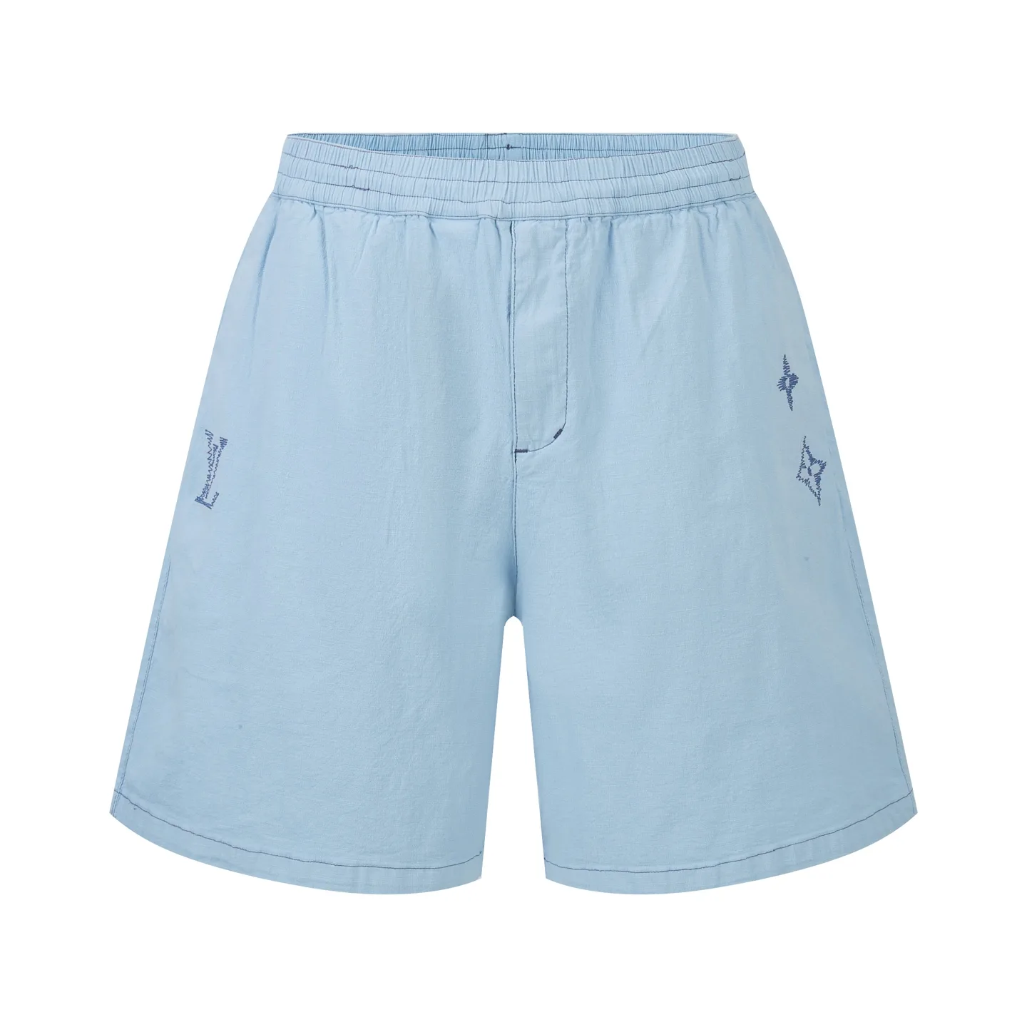 Monogram Sashiko Embroidered Cotton Shorts D23522368