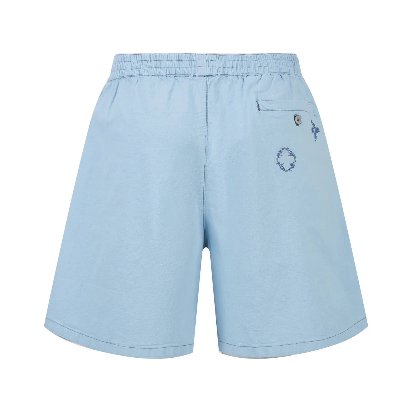 Monogram Sashiko Embroidered Cotton Shorts D23522368 — view 2