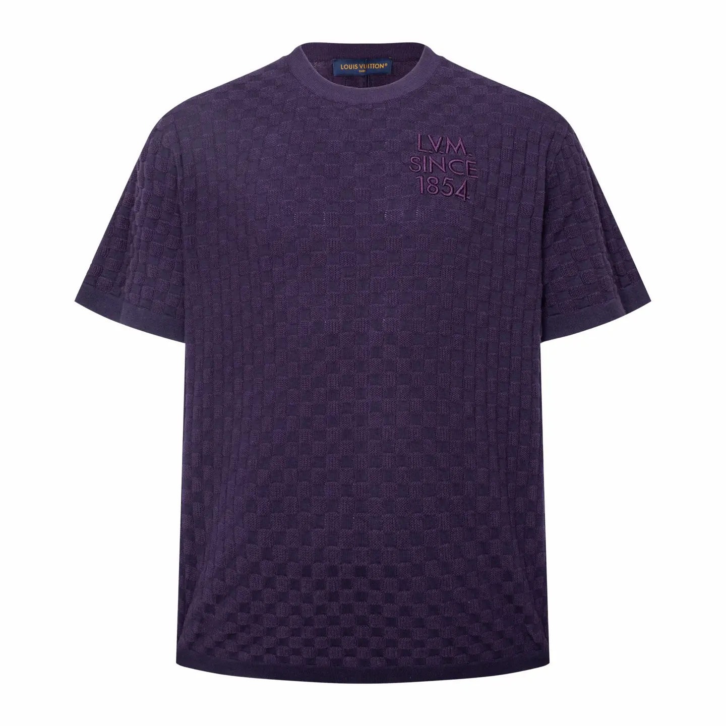 Since 1854 Damier Jacquard Knit T-Shirt D23514200