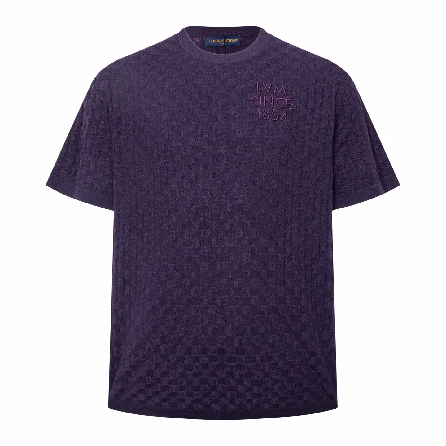 Since 1854 Damier Jacquard Knit T-Shirt D23514200