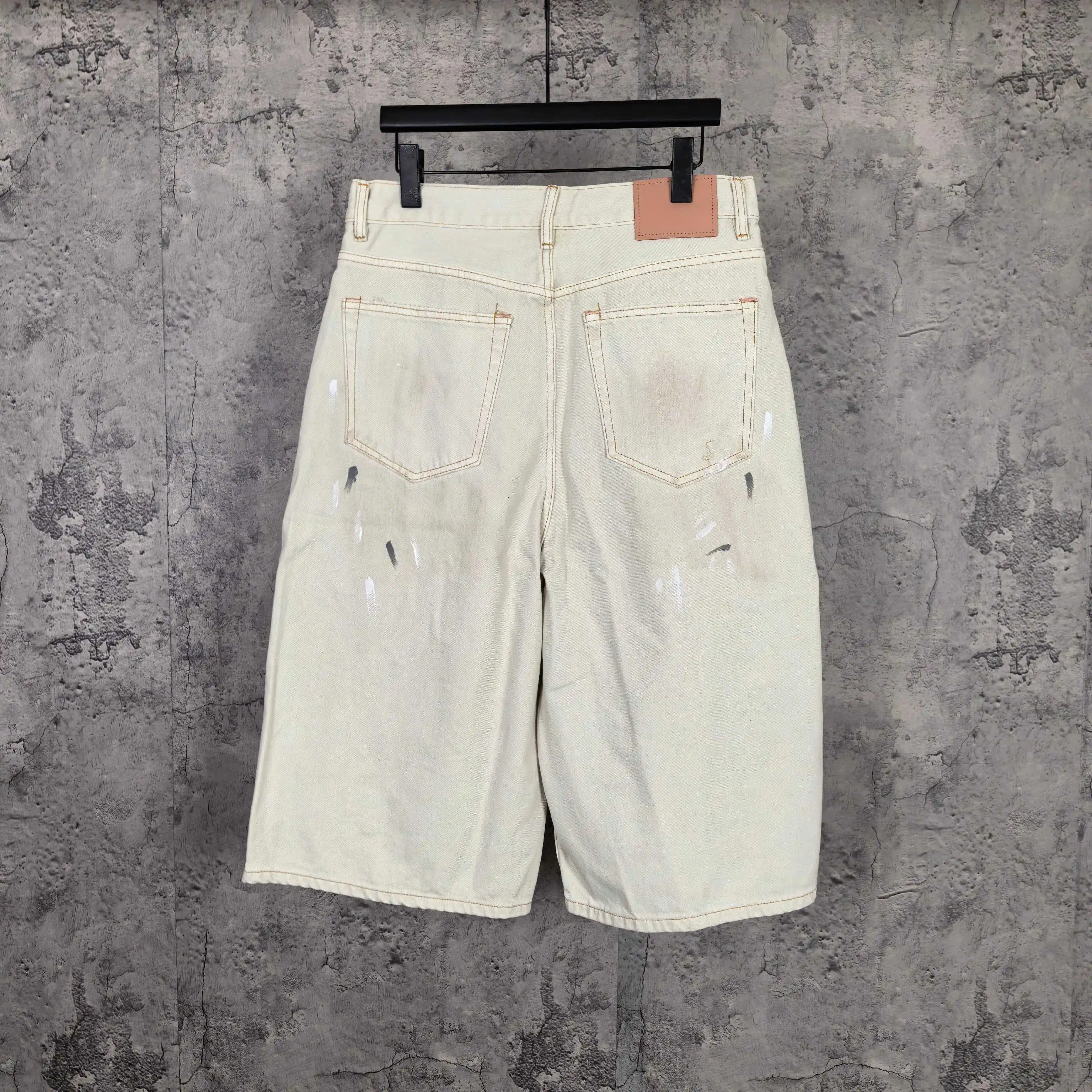 Paint-Splatter Denim Shorts D23524520 — view 2