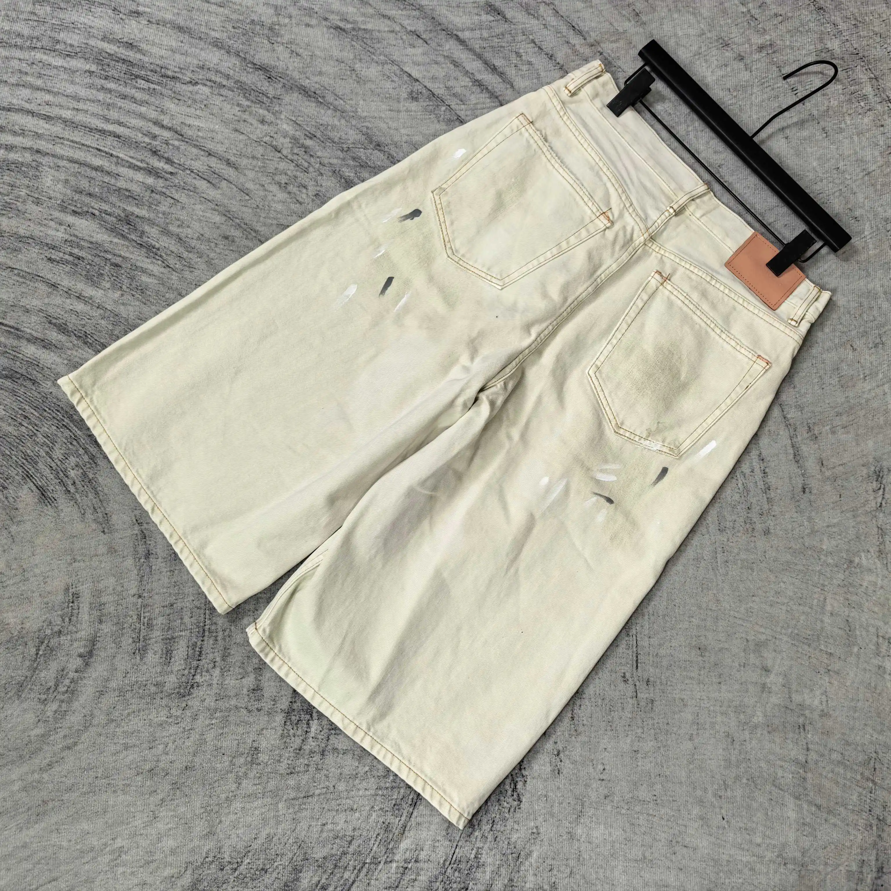 Paint-Splatter Denim Shorts D23524520 — view 5