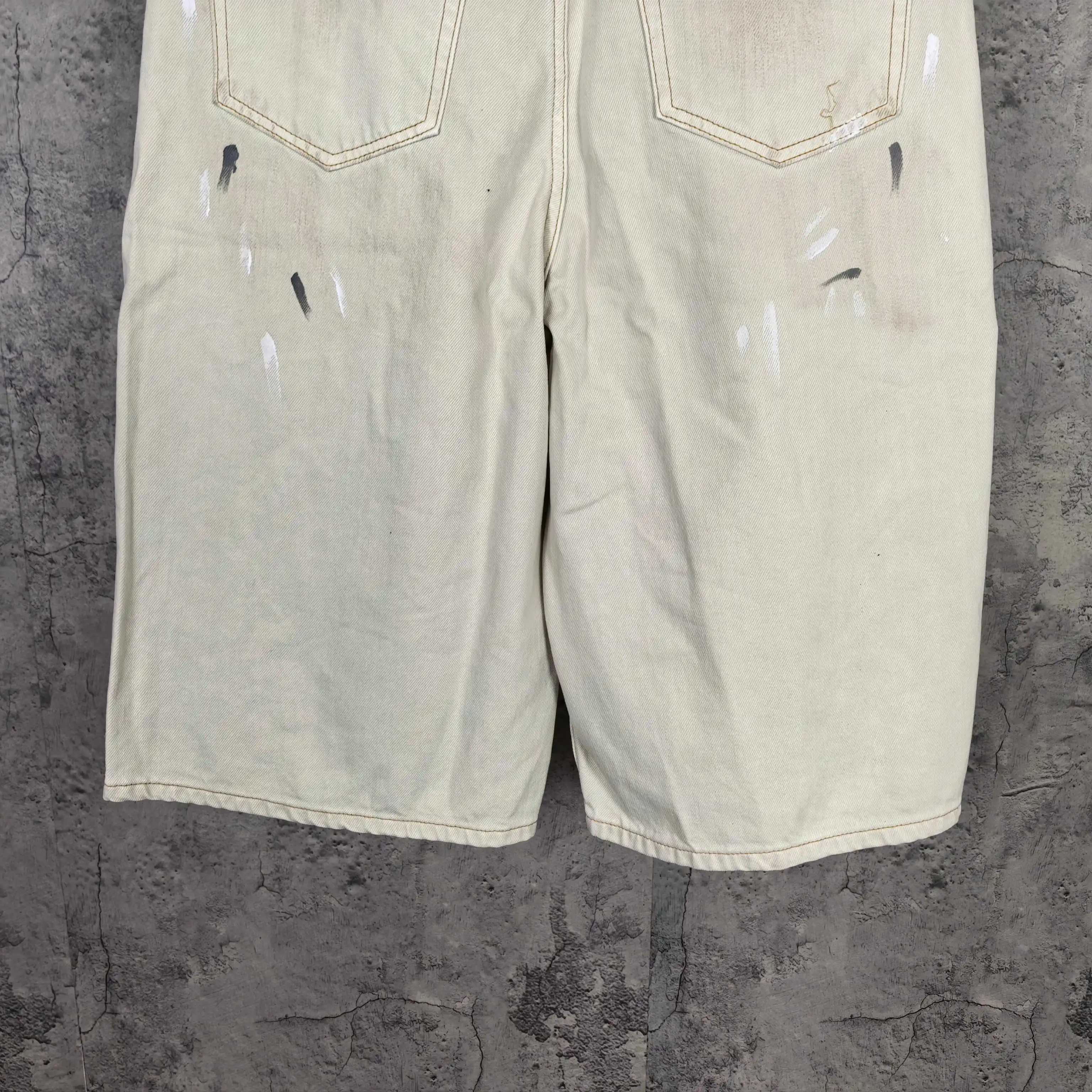 Paint-Splatter Denim Shorts D23524520 — view 8