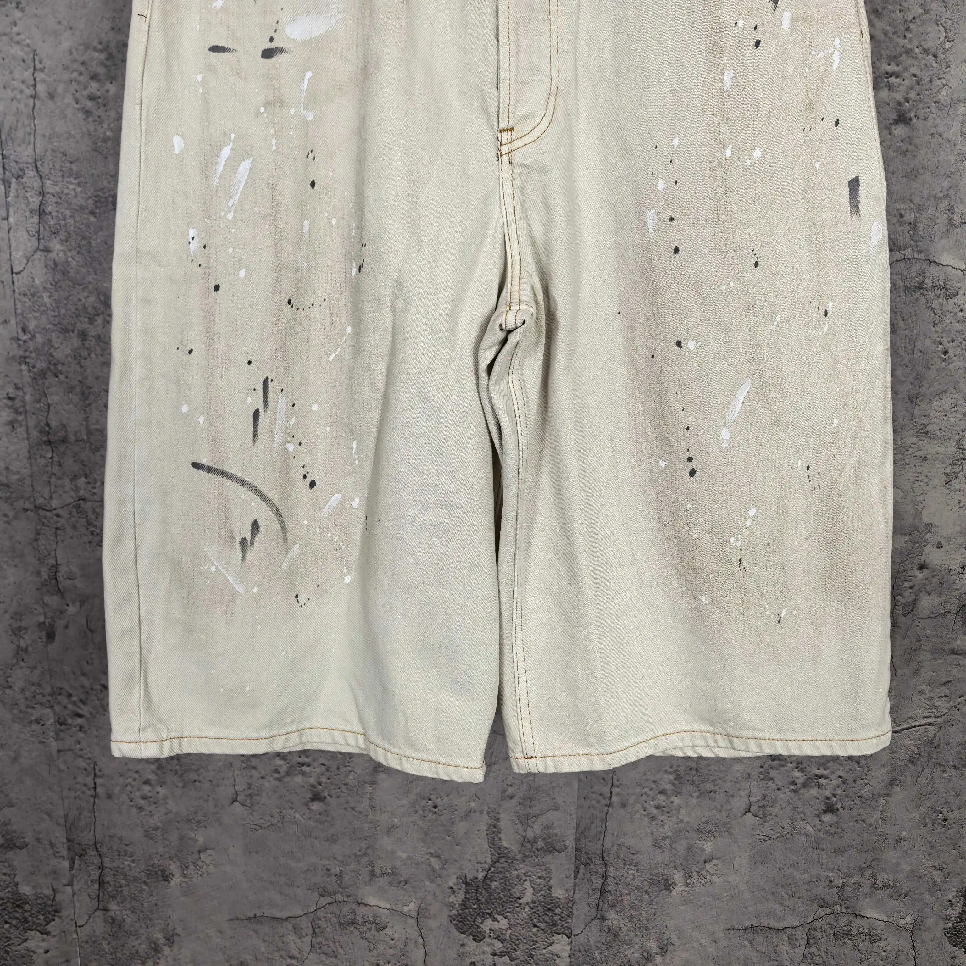 Paint-Splatter Denim Shorts D23524520 — view 11