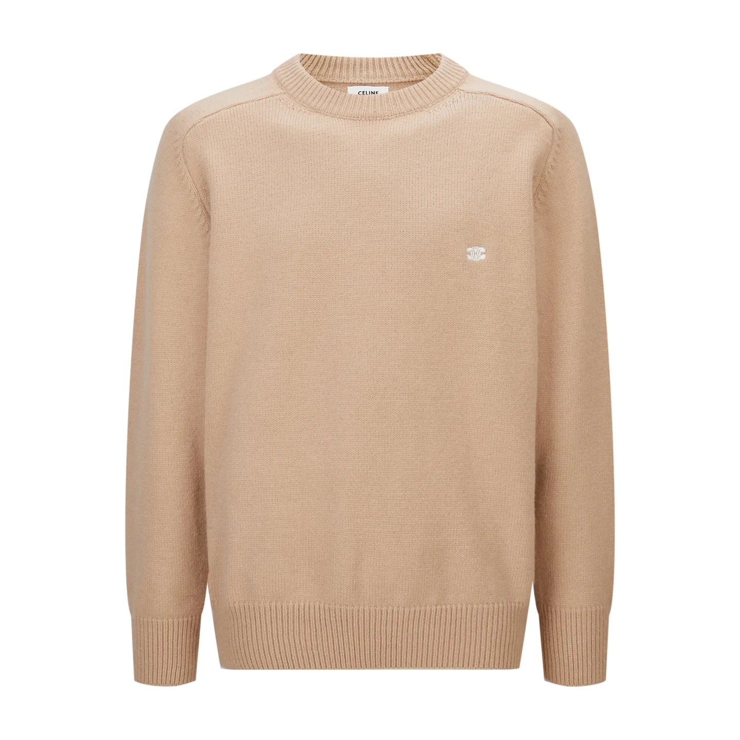 Triomphe Embroidered Wool-Cashmere Sweater D23522474