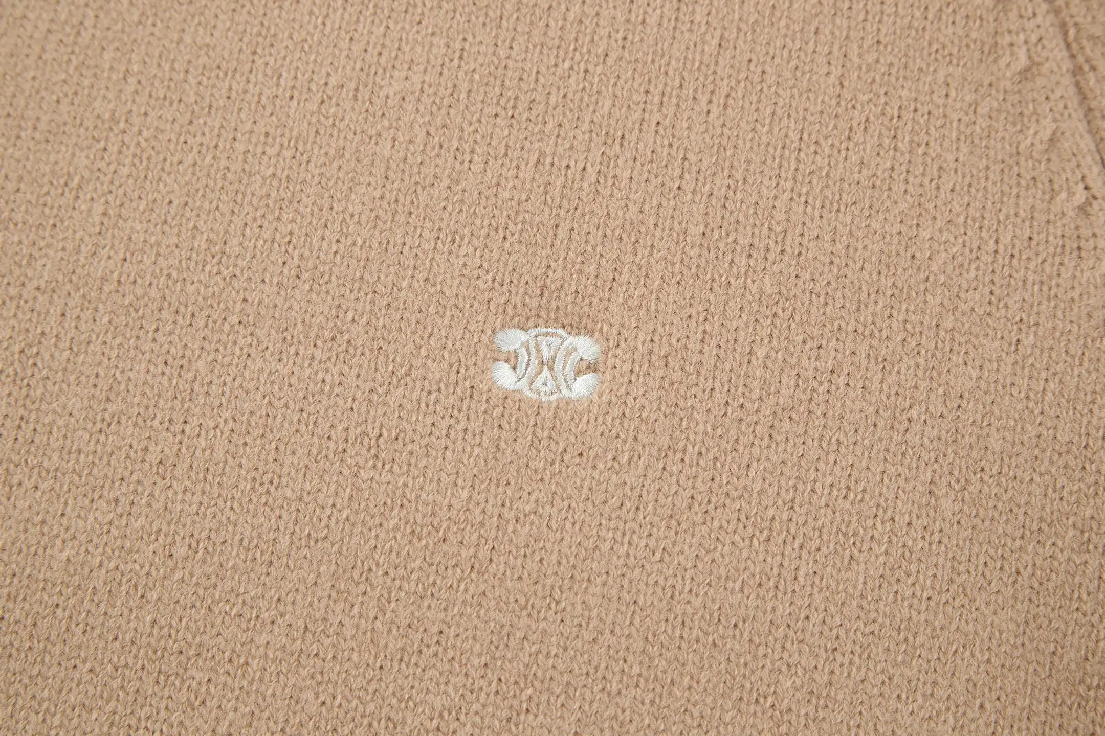 Triomphe Embroidered Wool-Cashmere Sweater D23522474 — view 4