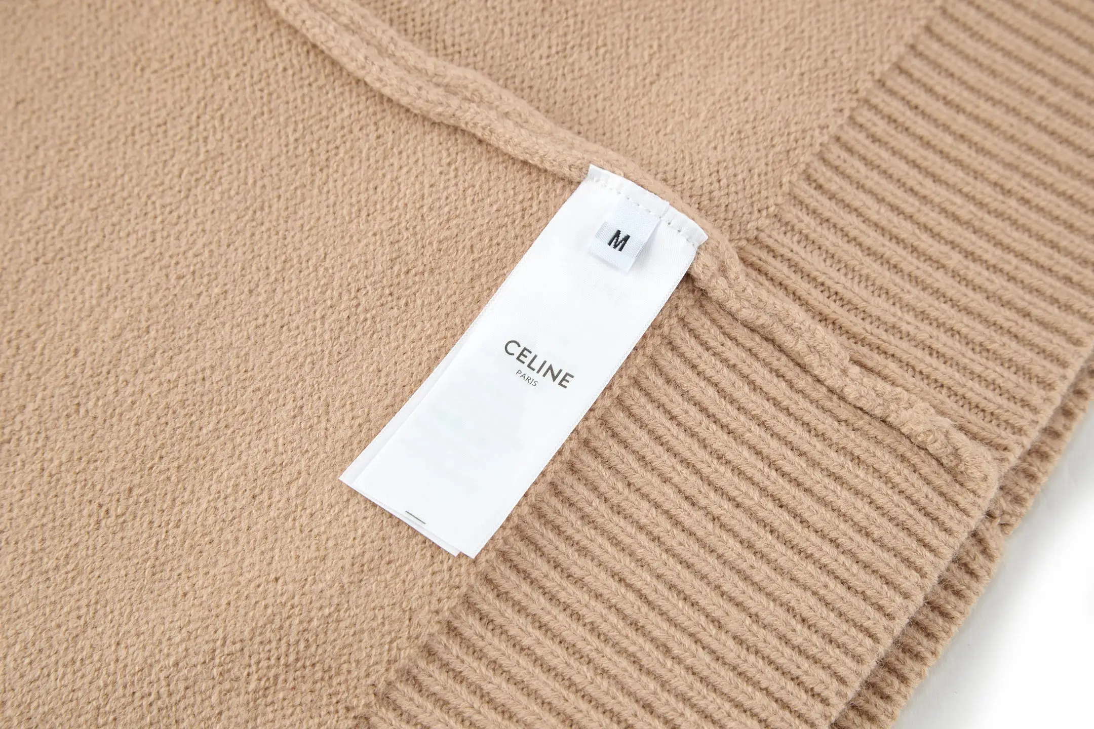 Triomphe Embroidered Wool-Cashmere Sweater D23522474 — view 9