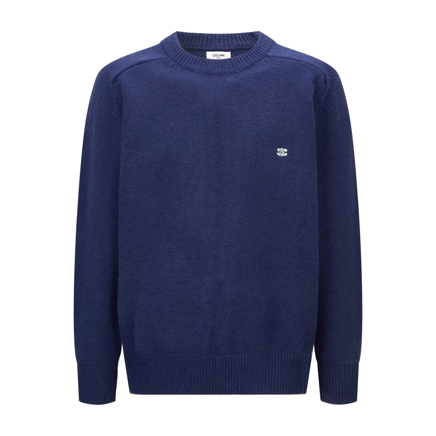 Triomphe Embroidered Wool-Cashmere Blend Sweater D23522476