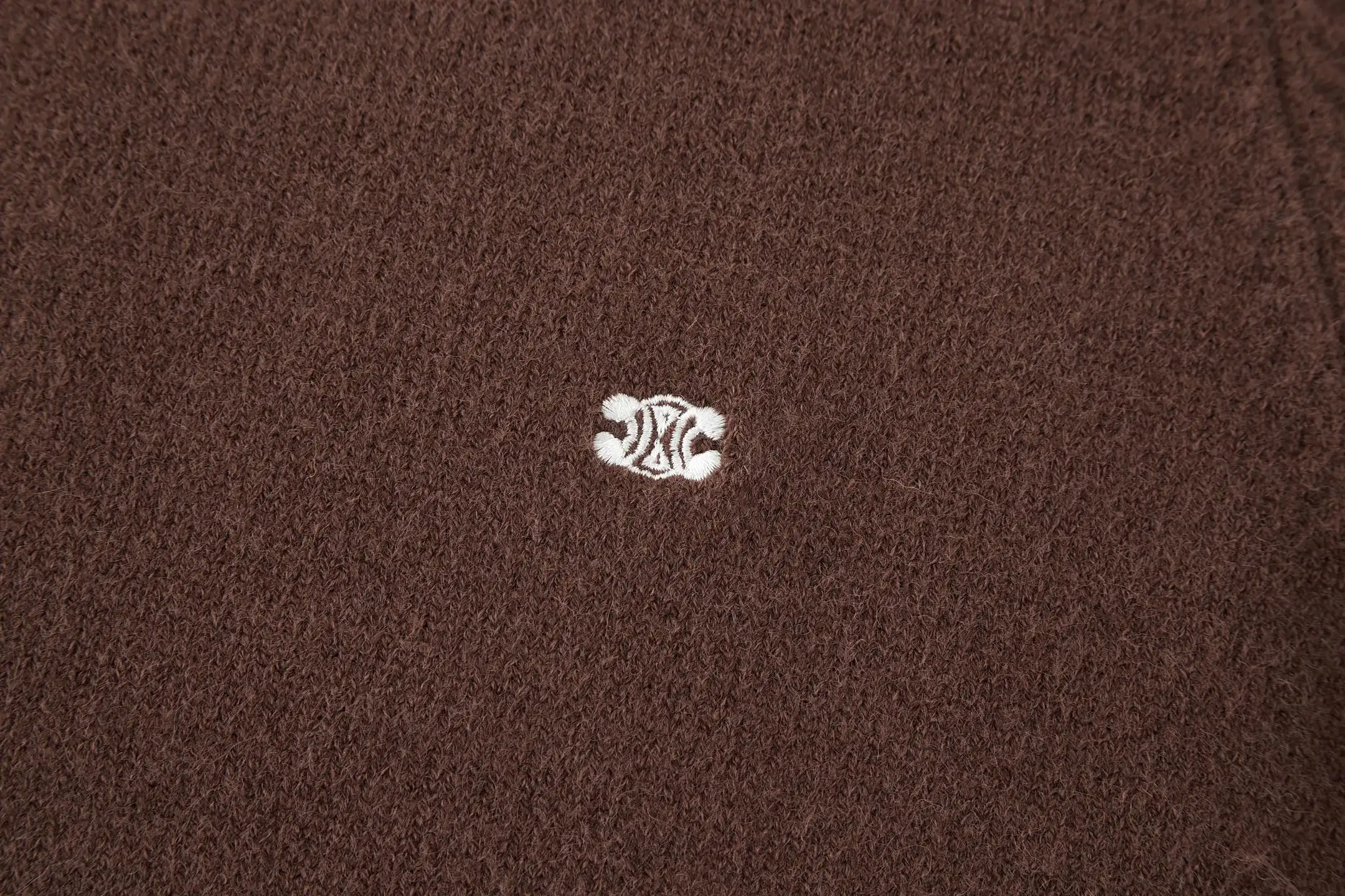 Triomphe Embroidered Wool-Cashmere Blend Sweater D23522477 — view 4